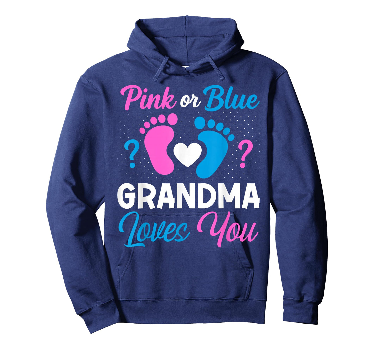 Pink or Blue Grandma Loves You Team Boy Girl Gender Reveal T-Shirt