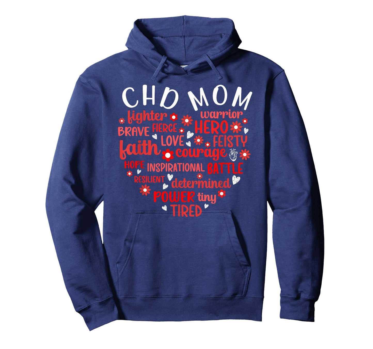 CHD Mom Heart Congenital Heart Disease Mom CHD Awareness T-Shirt