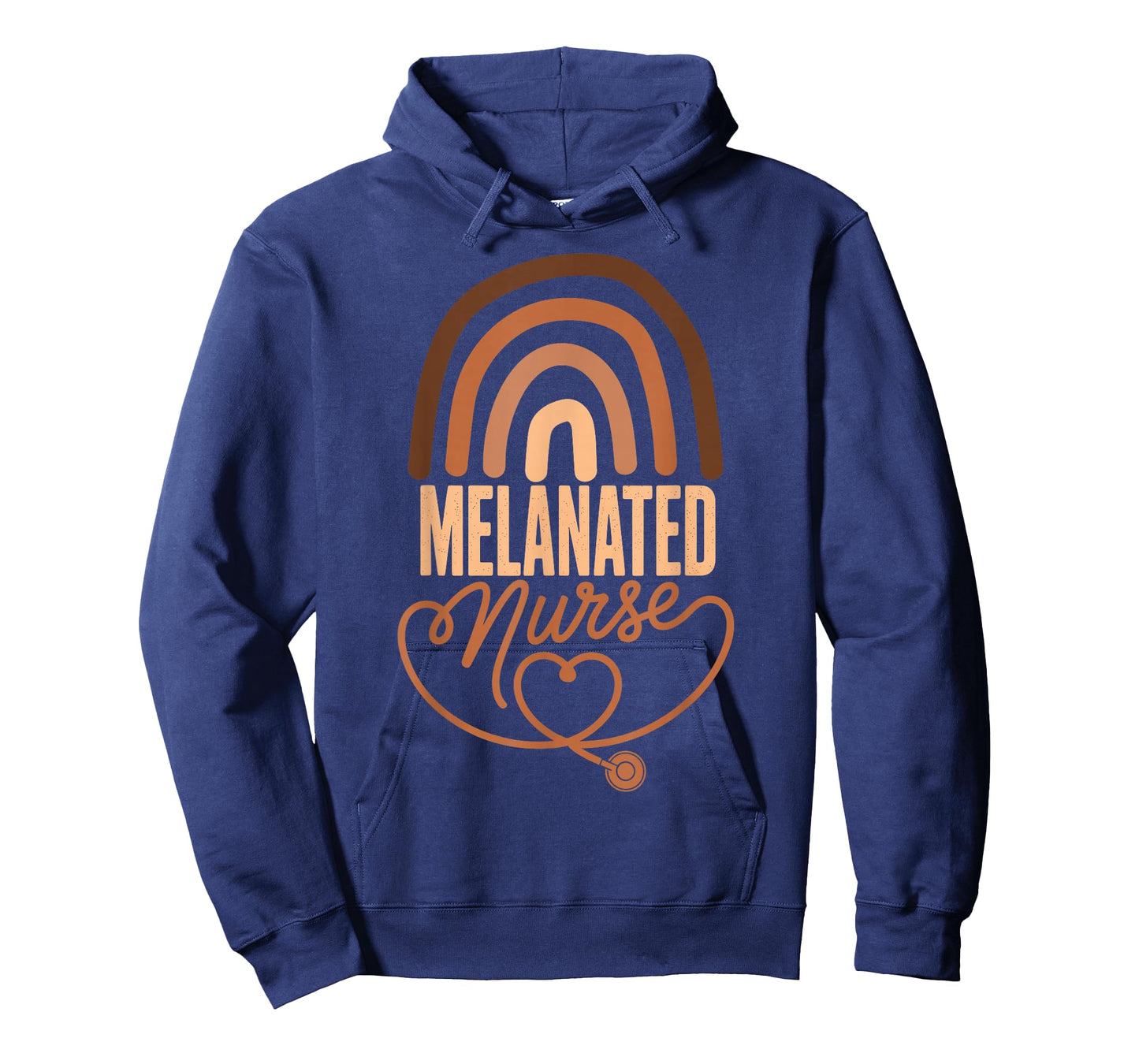Melanated Rainbow Black History Month Nursing Melanated T-Shirt