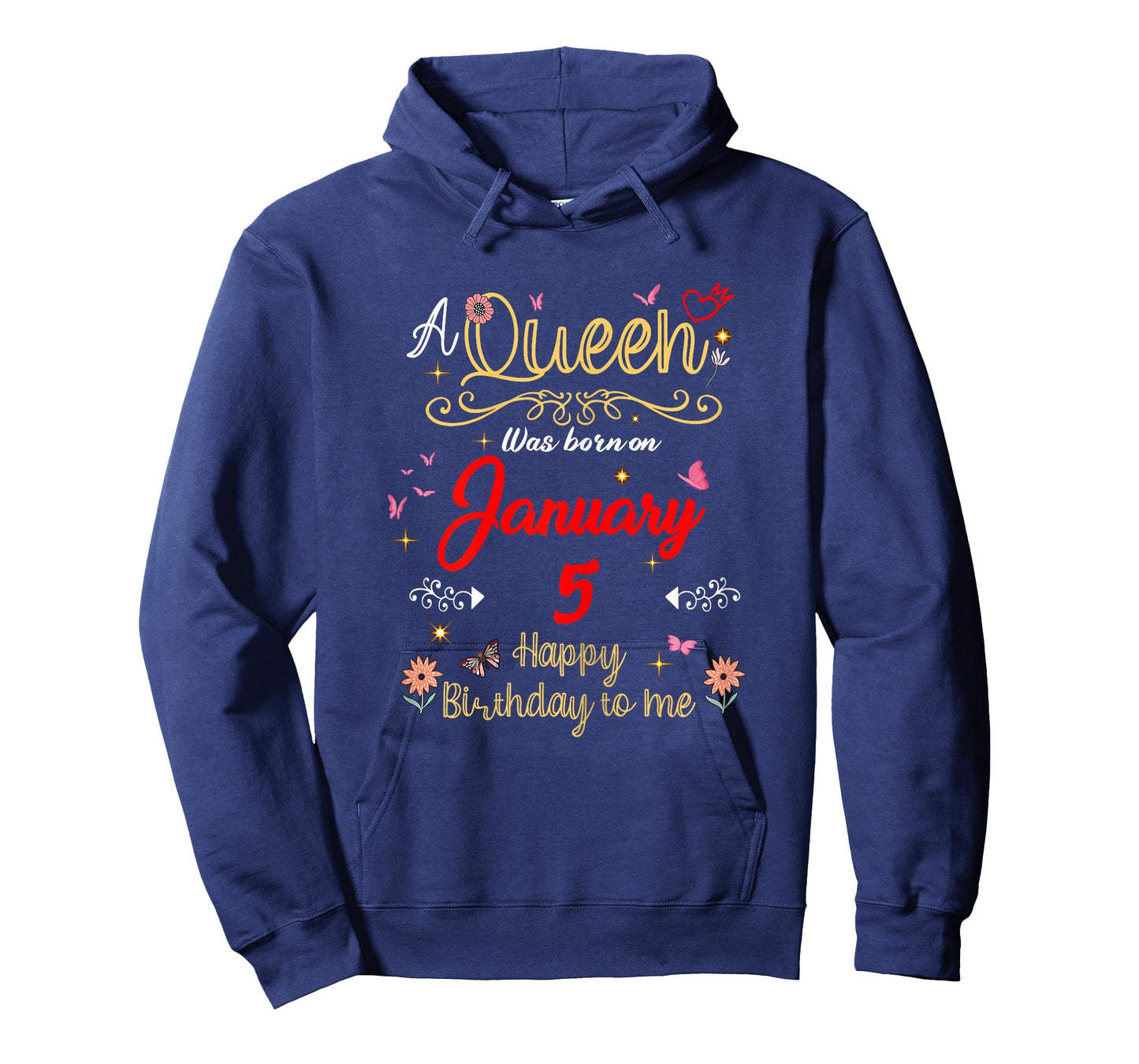January 5 Birthday A Queen was Born in 5th January T-Shirt