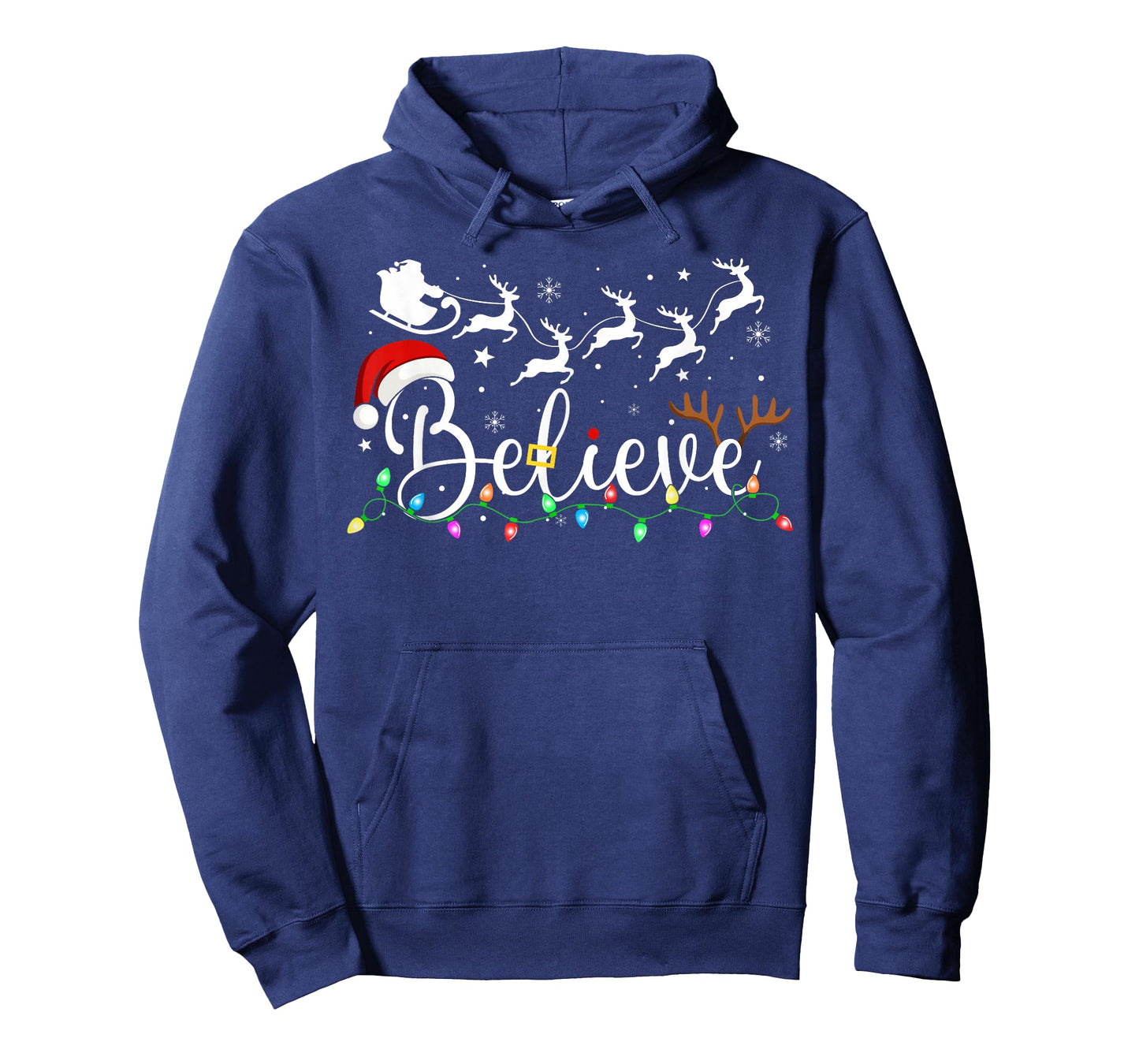 Believe Santa Claus Believe Christmas Matching Pajama Xmas T-Shirt