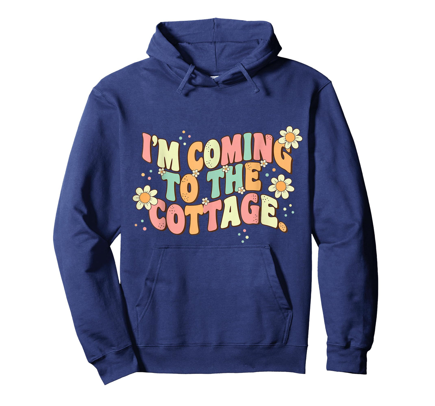I'm Coming to The Cottage Funny Saying Retro Groovy T-Shirt