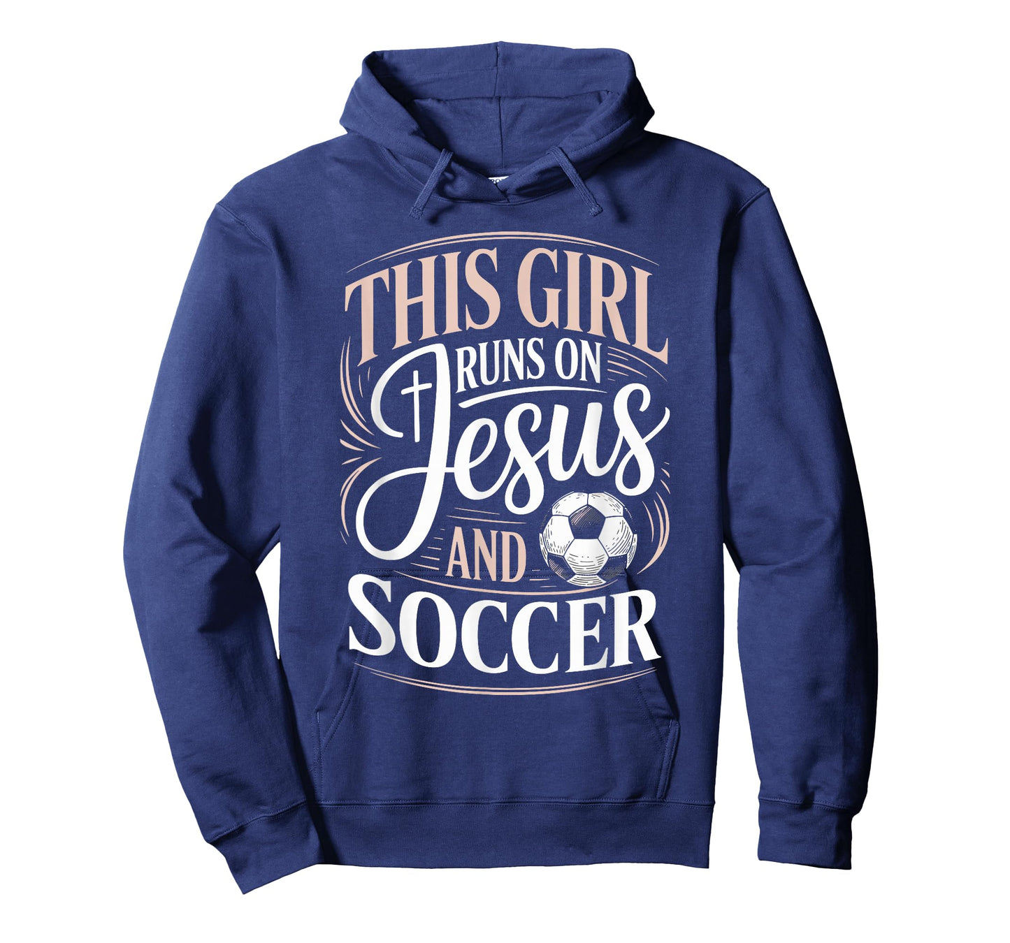 This Girl Runs On Jesus and Soccer Player Faith T-Shirt