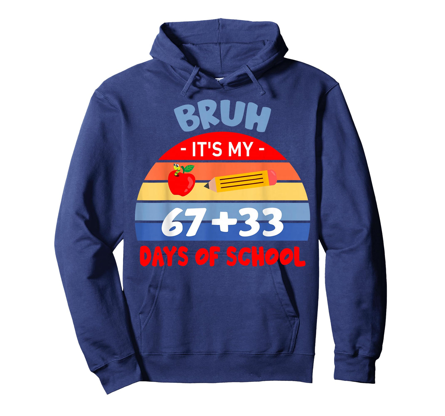 Bruh It's My 67 33 Days of School Math Teacher Student Boys T-Shirt