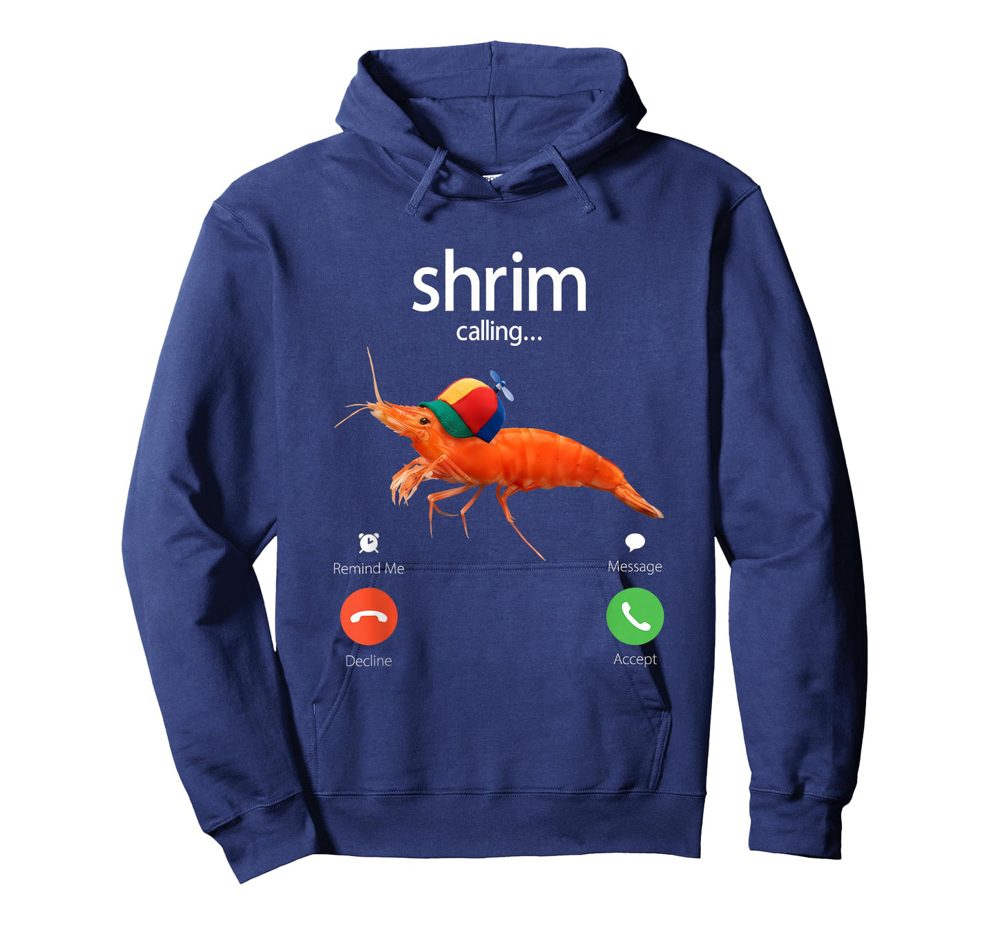 Shrim is Calling, Misspelled Shrimp Incoming Call Meme T-Shirt