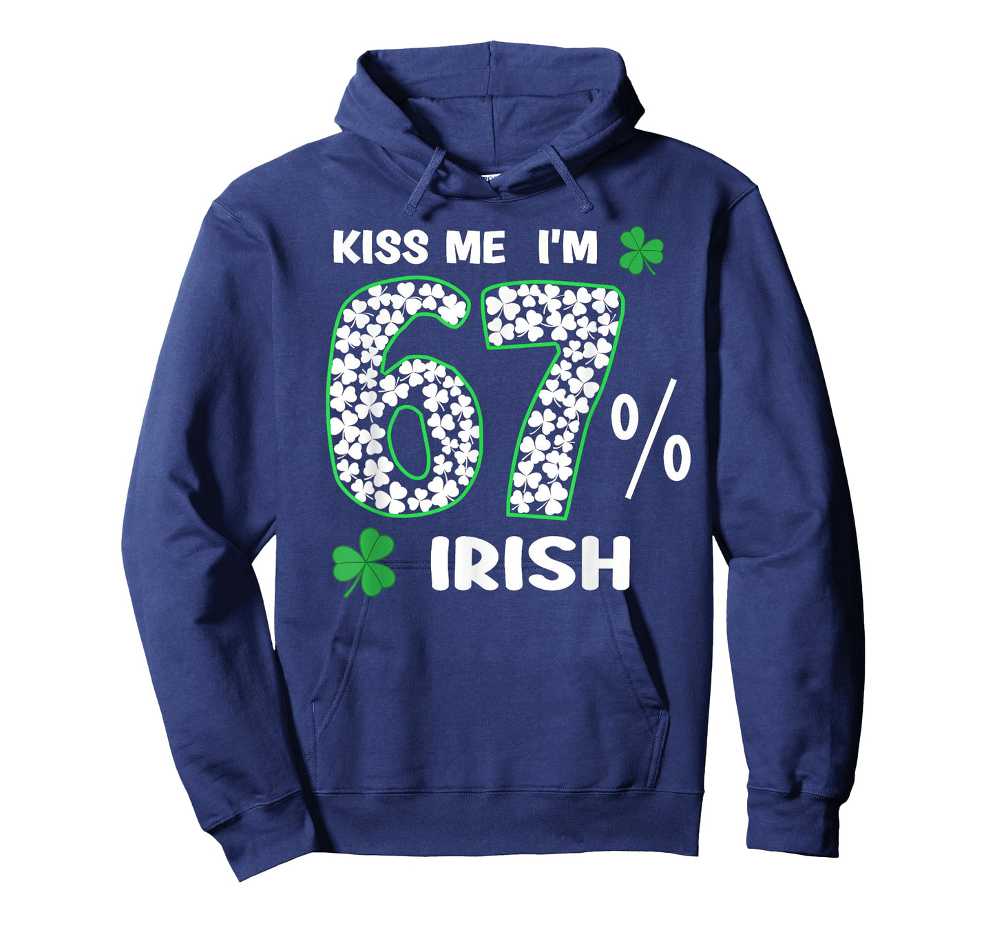 St Patricks Day Shamrock Kiss Me I'm 67% Irish Boys Girls T-Shirt