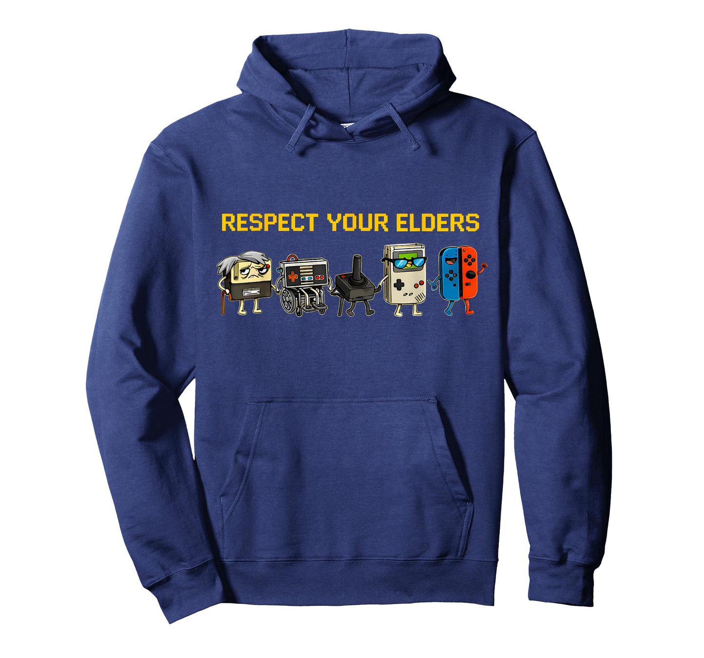 Respect Your Elders Funny Retro Gaming Console Parade T-Shirt