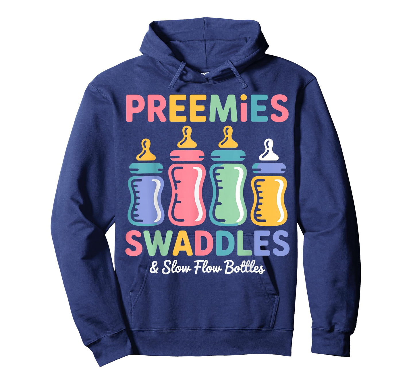 Preemies Swaddles Slow Flow Bottles NICU Neonatal Nurse T-Shirt