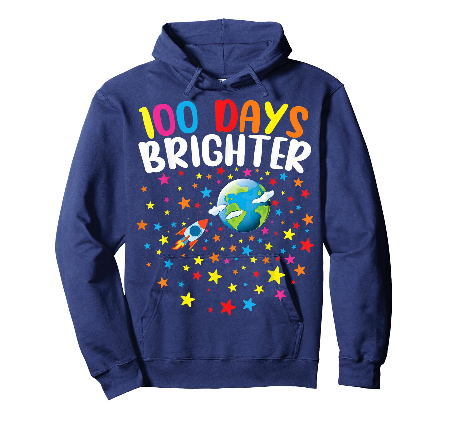 100 Days Brighter 100th Day of School Boys Kids T-Shirt