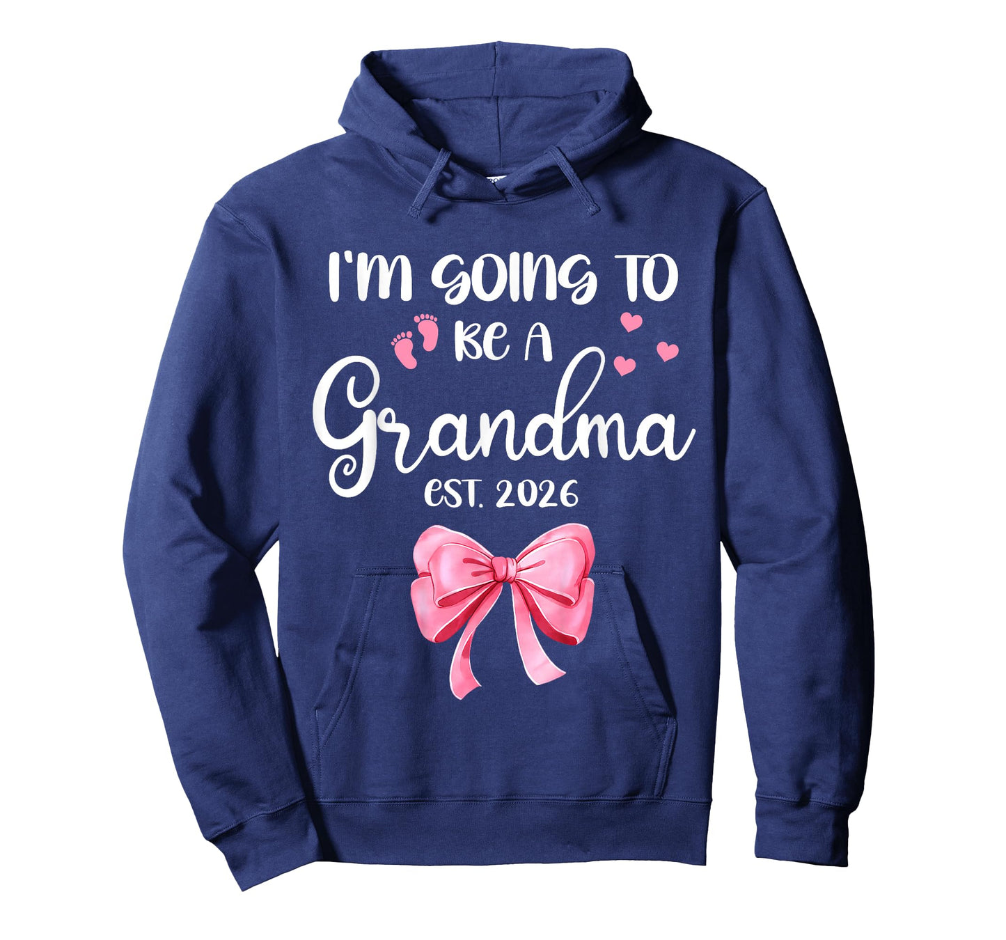 I’m Going to Be A Grandma Baby Reveal 2026 Pink Bow Gift T-Shirt