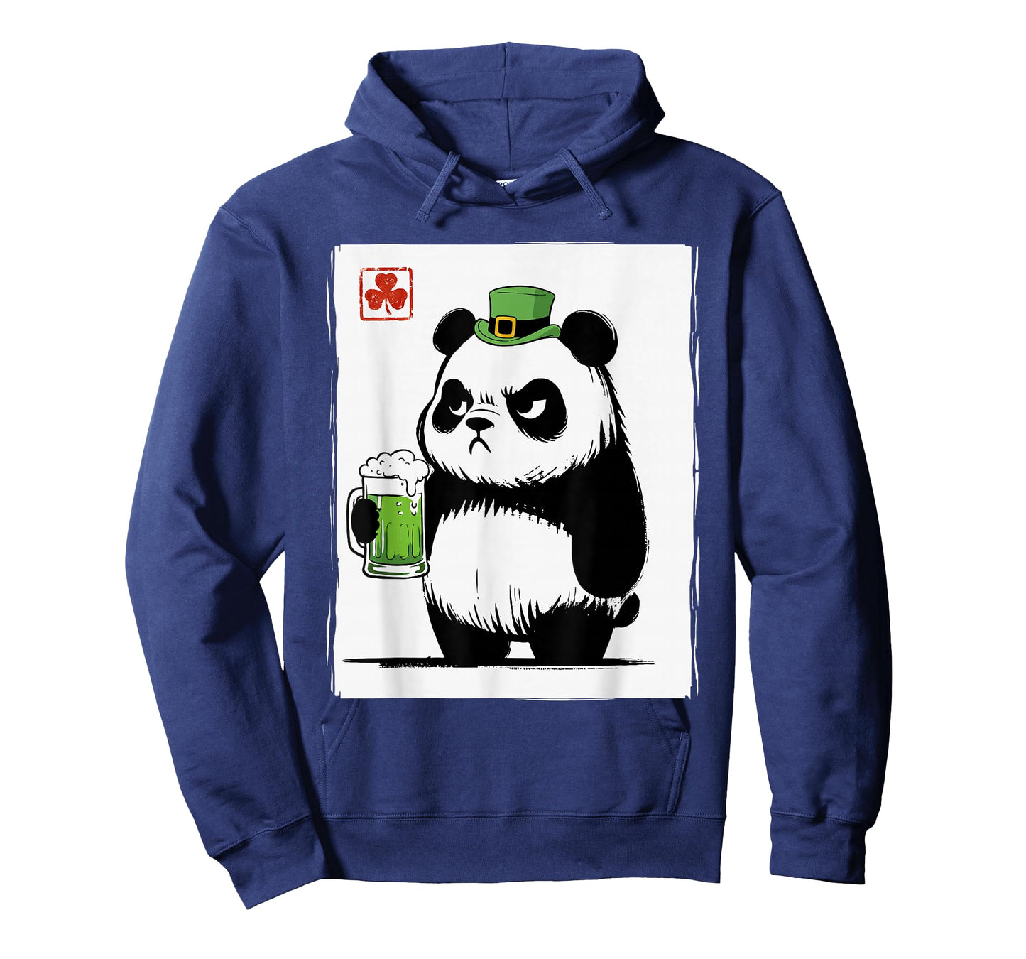 Grumpy Panda St Patty's Shamrock Beer Funny St Patrick's Day T-Shirt