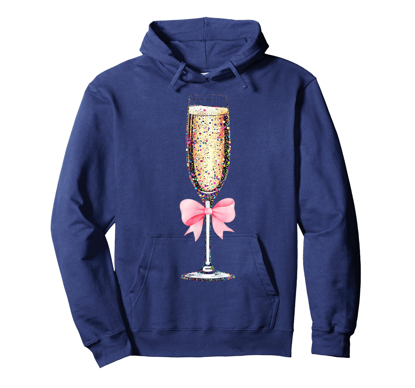 Coquette Champagne Glass Happy New Year 2026 Party Women T-Shirt