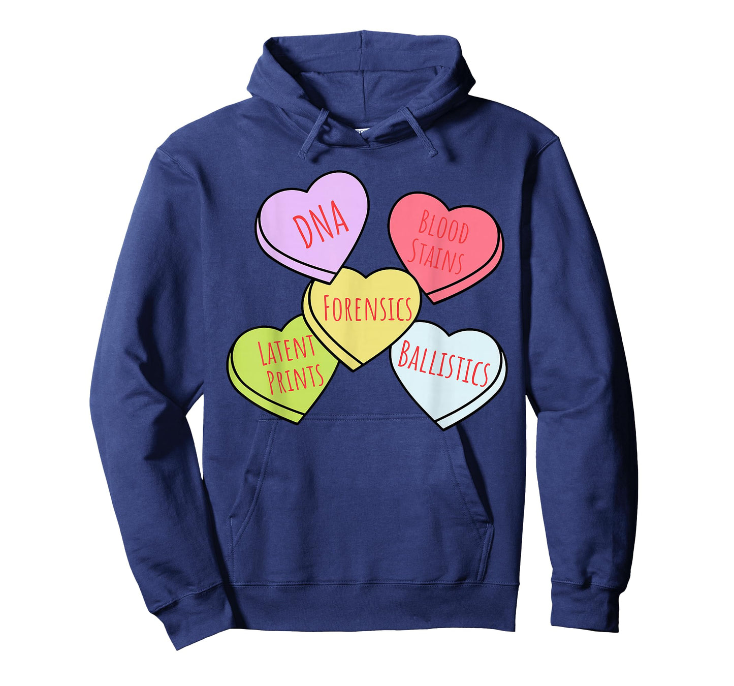 Heart Candy Forensics Science Valentines Scene Investigation T-Shirt