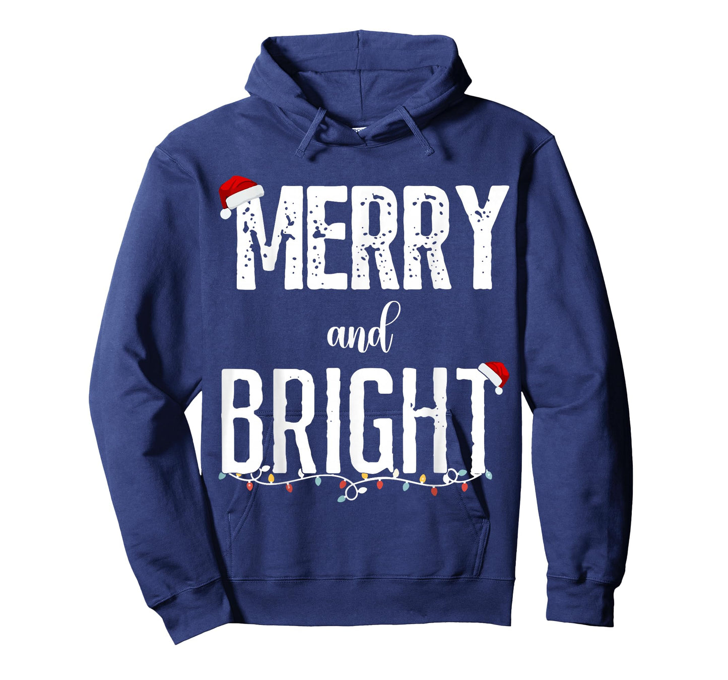 I'm Trying to Feel Merry and Bright Xmas Matching Couple T-Shirt