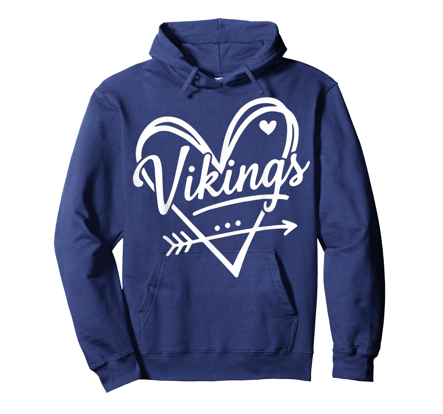 Retro Vikings Heart Cute Name Graphic Gift for Men Women Kid T-Shirt