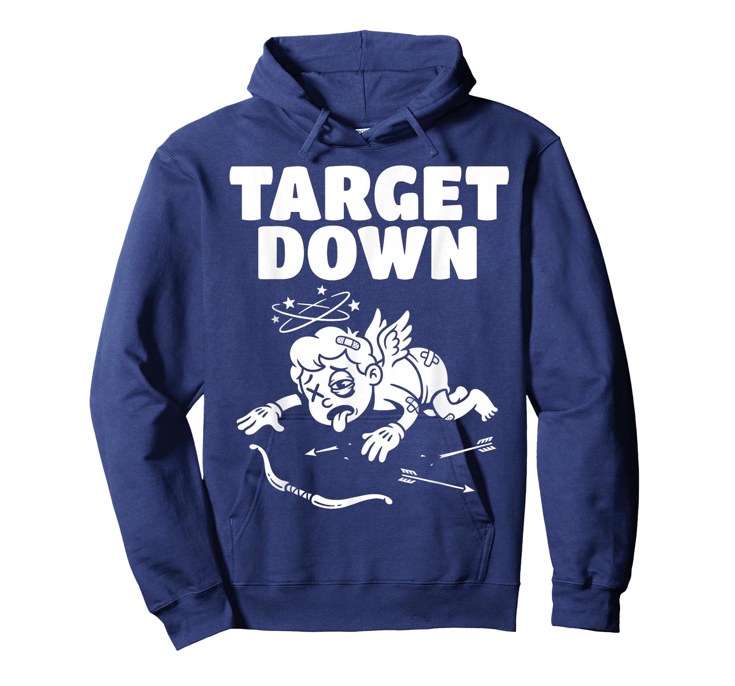 Target Down Funny Defeated Cupid Anti Valentines Day Gamer T-Shirt