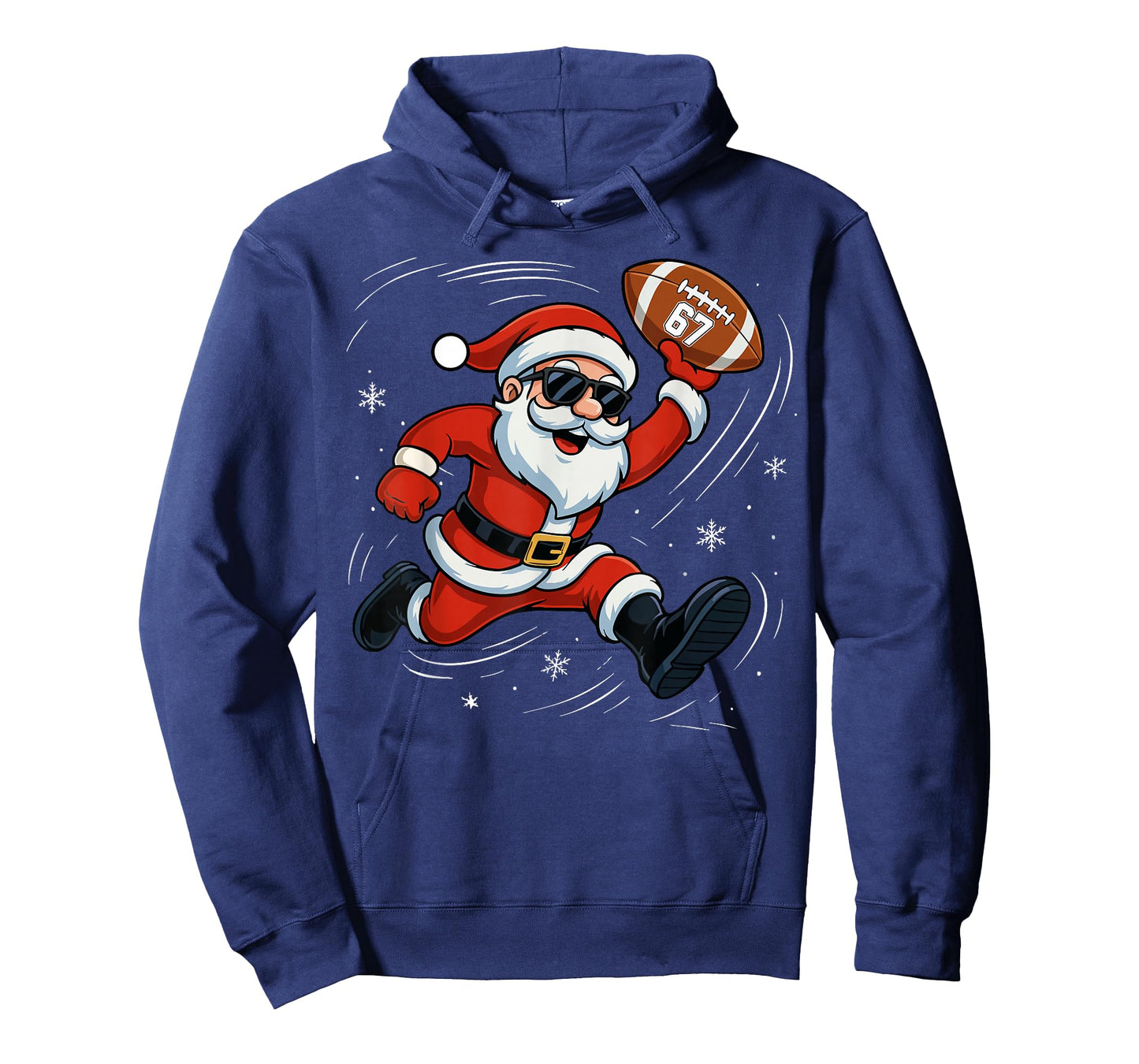 Funny American Football Santa 67 Christmas Xmas Pajamas Boys T-Shirt