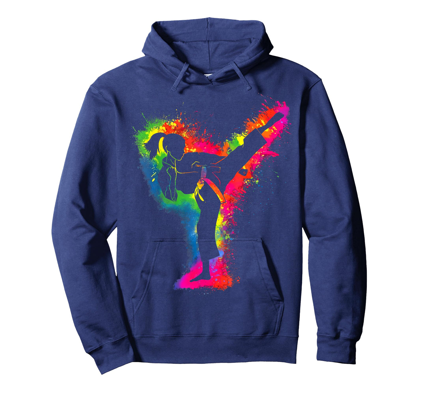 Retro Taekwondo Girl Martial Arts Karate Women Kids Girls T-Shirt