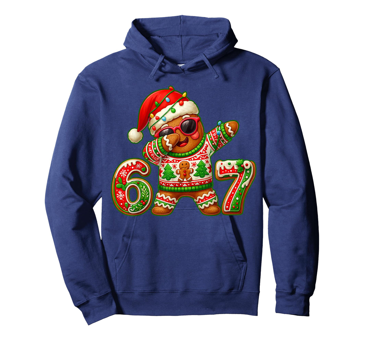 67 Christmas 6 7 Meme Gingerbread Man Xmas Pajamas Six Seven T-Shirt