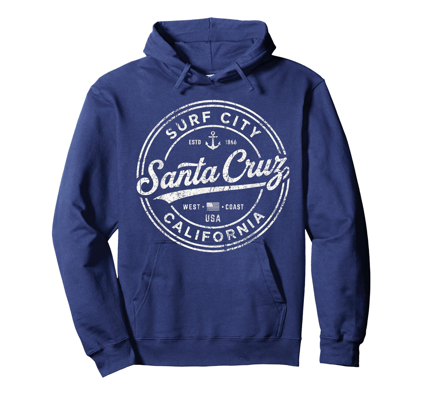 Vintage Santa Cruz Surf City California West Coast. Retro T-Shirt