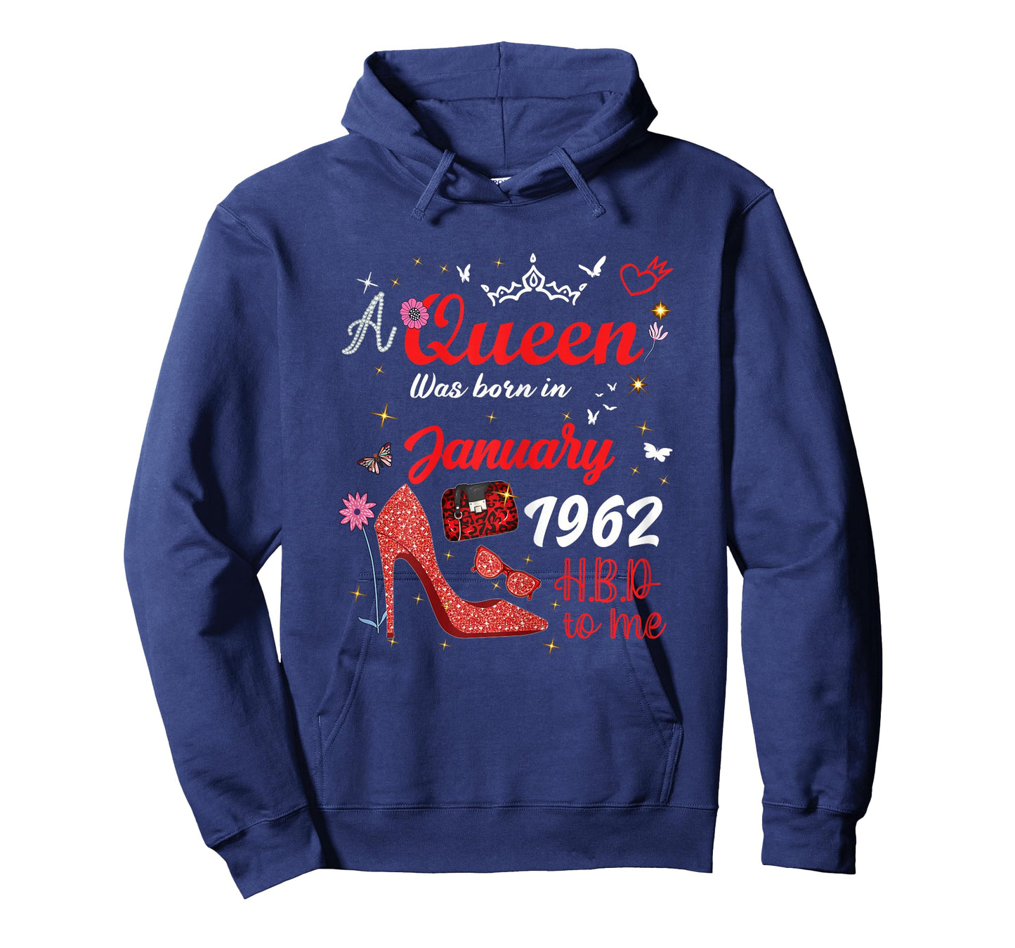 January 1962 Birthday This Queen was Born in January 1962 T-Shirt