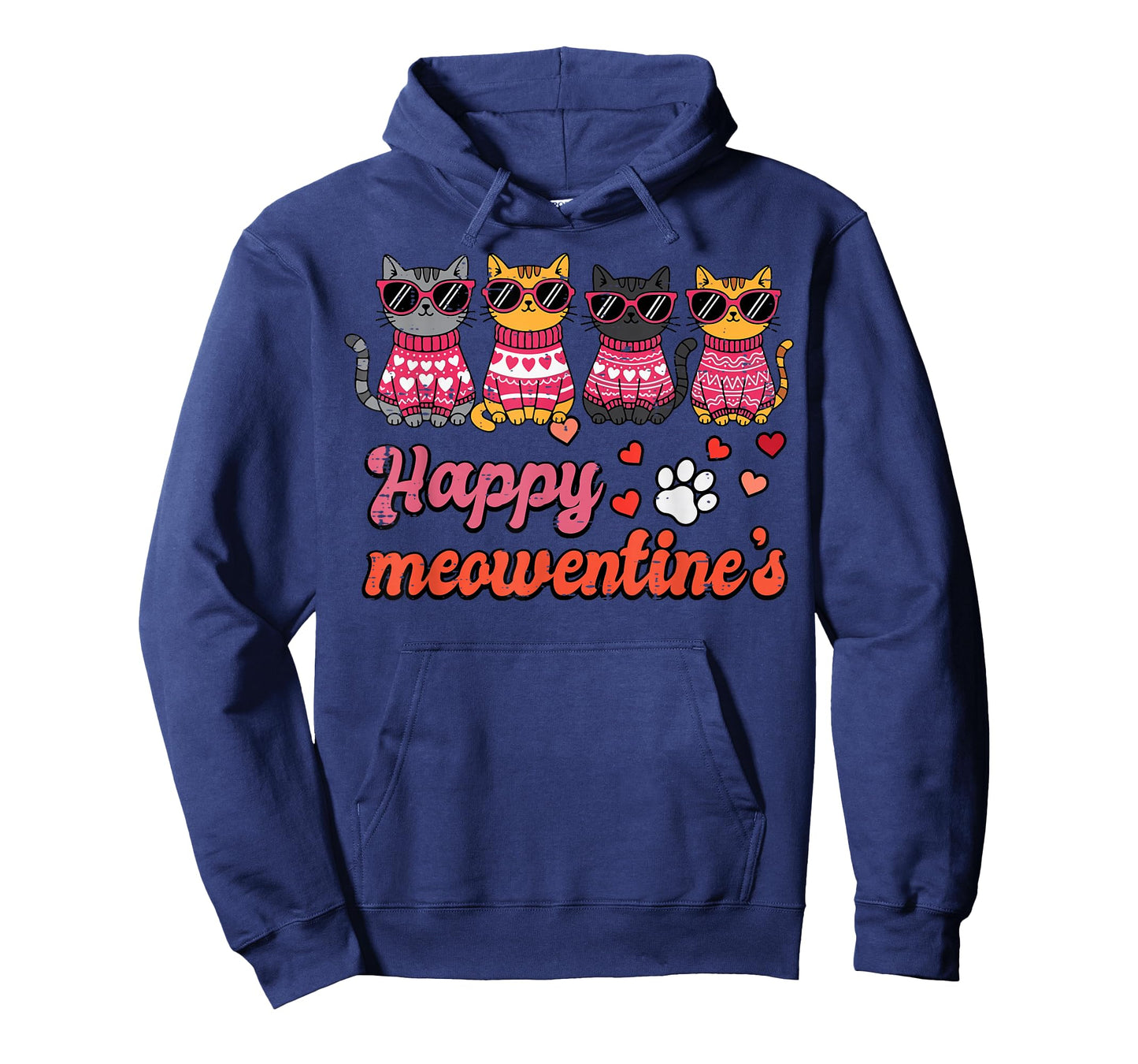 Valentines Day Cats Happy Meowentines Kitten Women Girls Kid T-Shirt