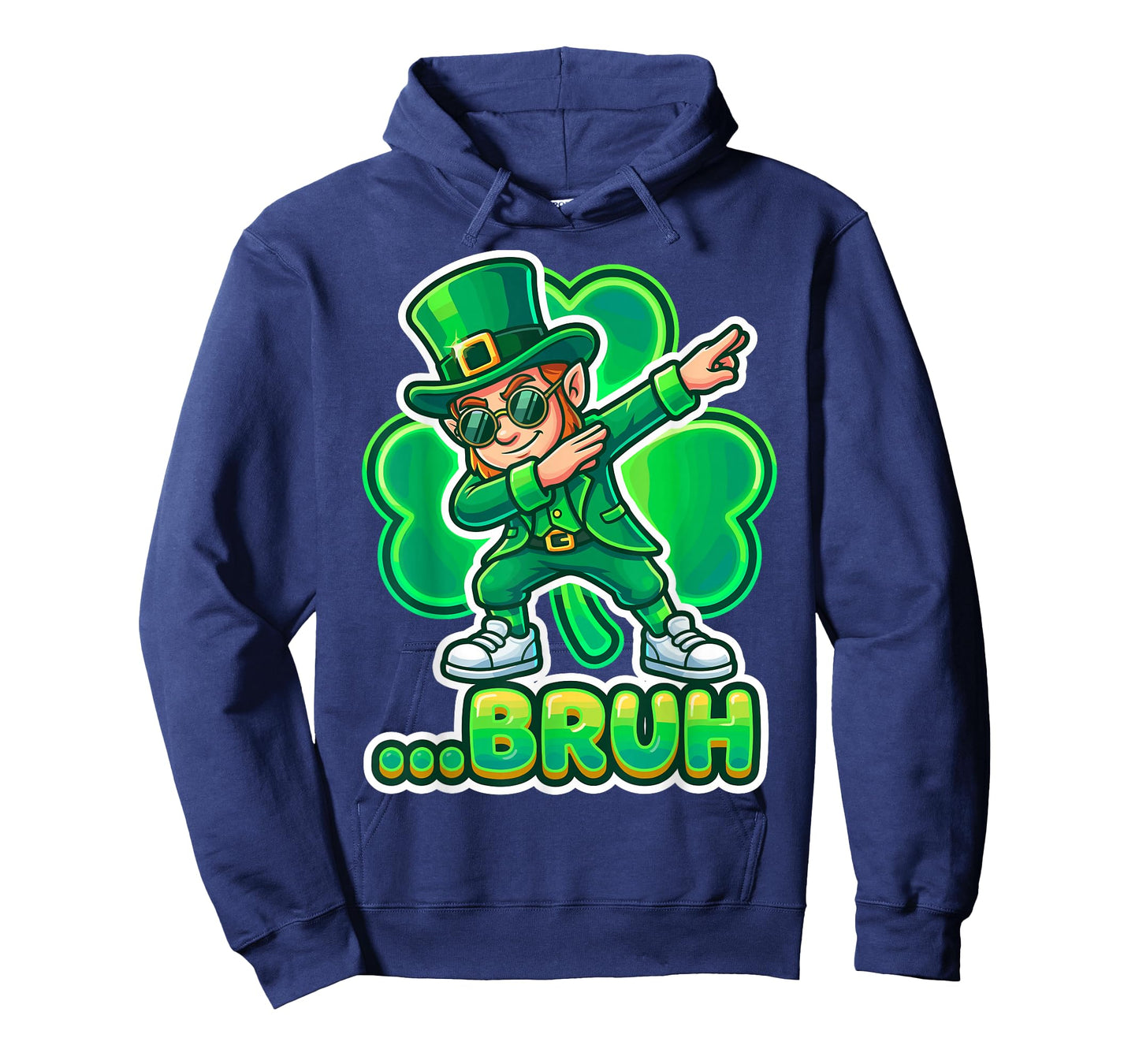 Funny St.Patrick's Day Bruh Leprechaun Dabbing Dab Shamrock T-Shirt