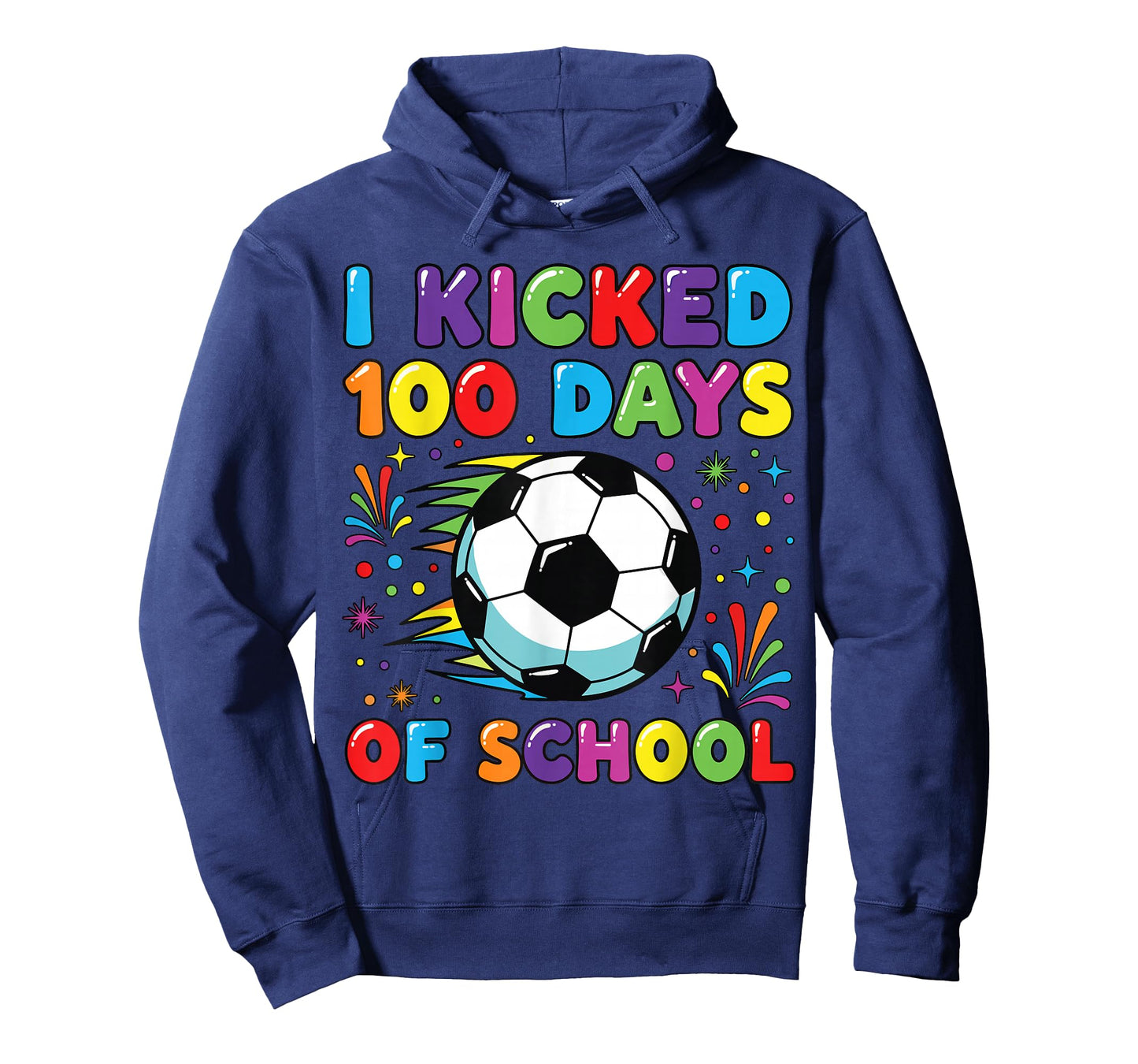 I Kicked 100 Days of School Kids Soccer 100th Day of School T-Shirt