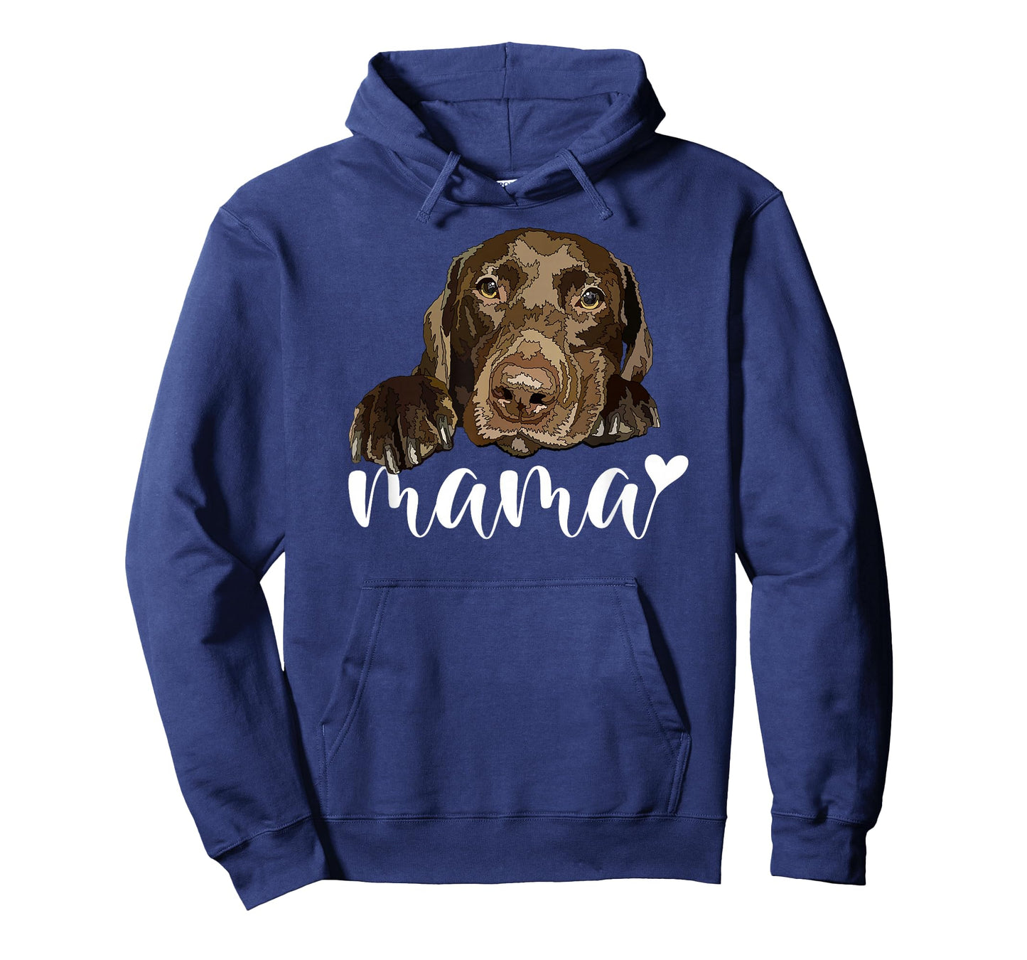 Chocolate Lab Mama Brown Labrador Mom The Dog Mother T-Shirt