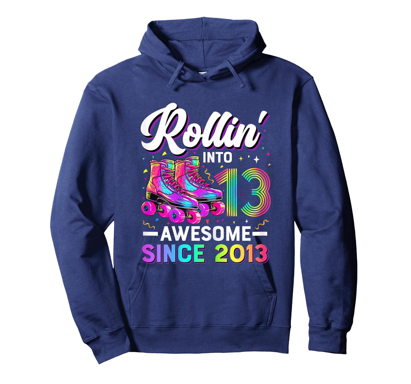 13th Birthday Shirt Girl 13 Year Old Roller Skate Skating T-Shirt