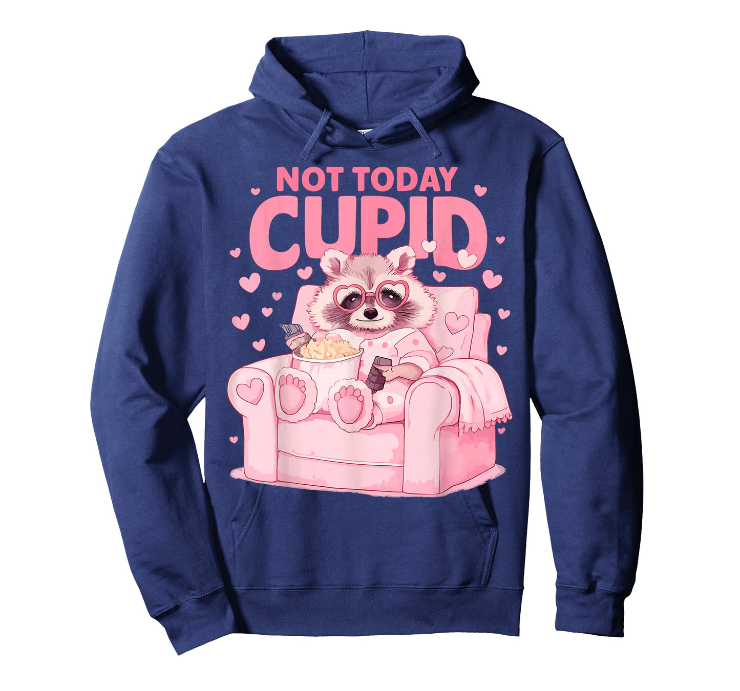Anti Valentines Day Not Today Cupid Funny Humor Women Men T-Shirt