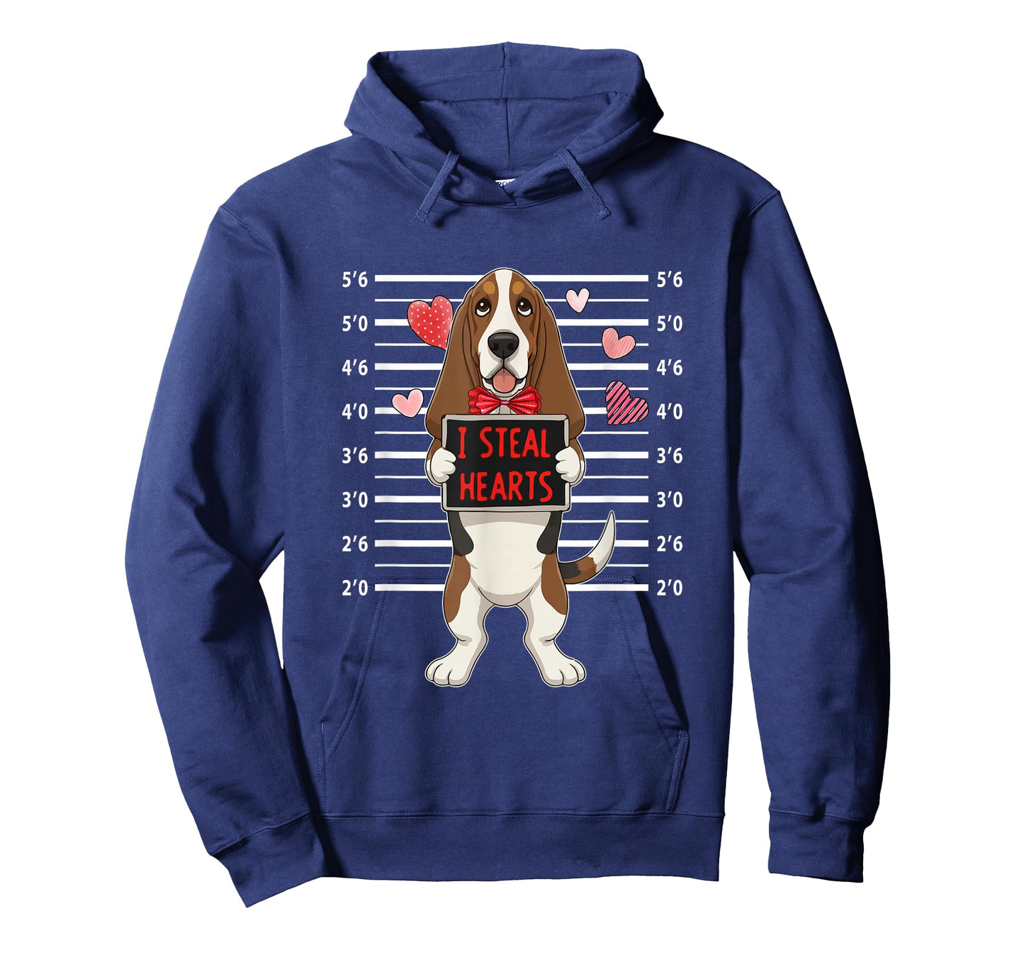 I Steal Cute Hearts Valentine's Day Basset Hound Lover Owner T-Shirt
