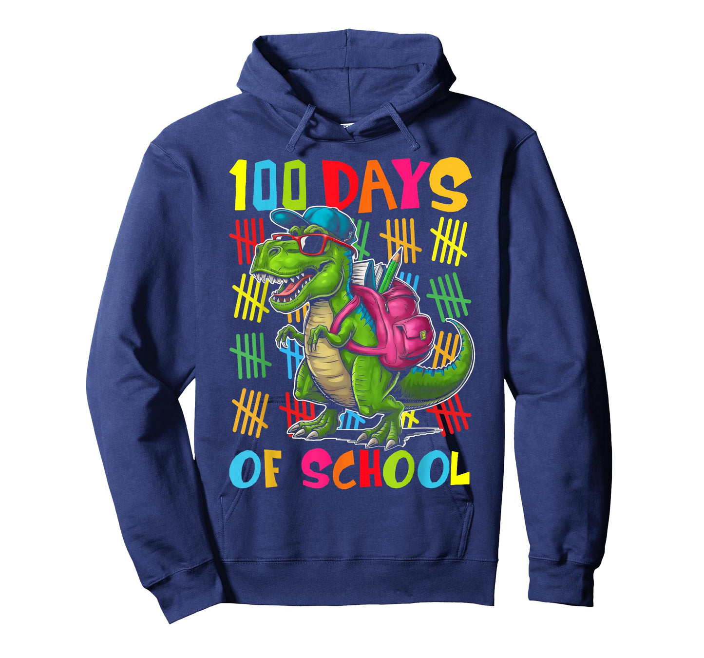 100 Days of School Trex 100 Days Smarter 100th Day of School T-Shirt