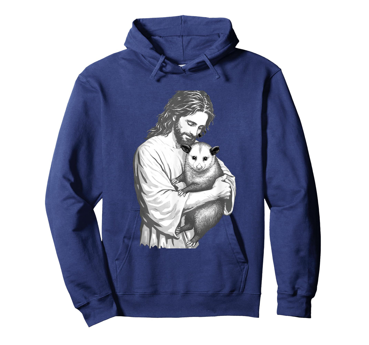 Funny Jesus Opossum Christian Faith Animal Art Graphic T-Shirt
