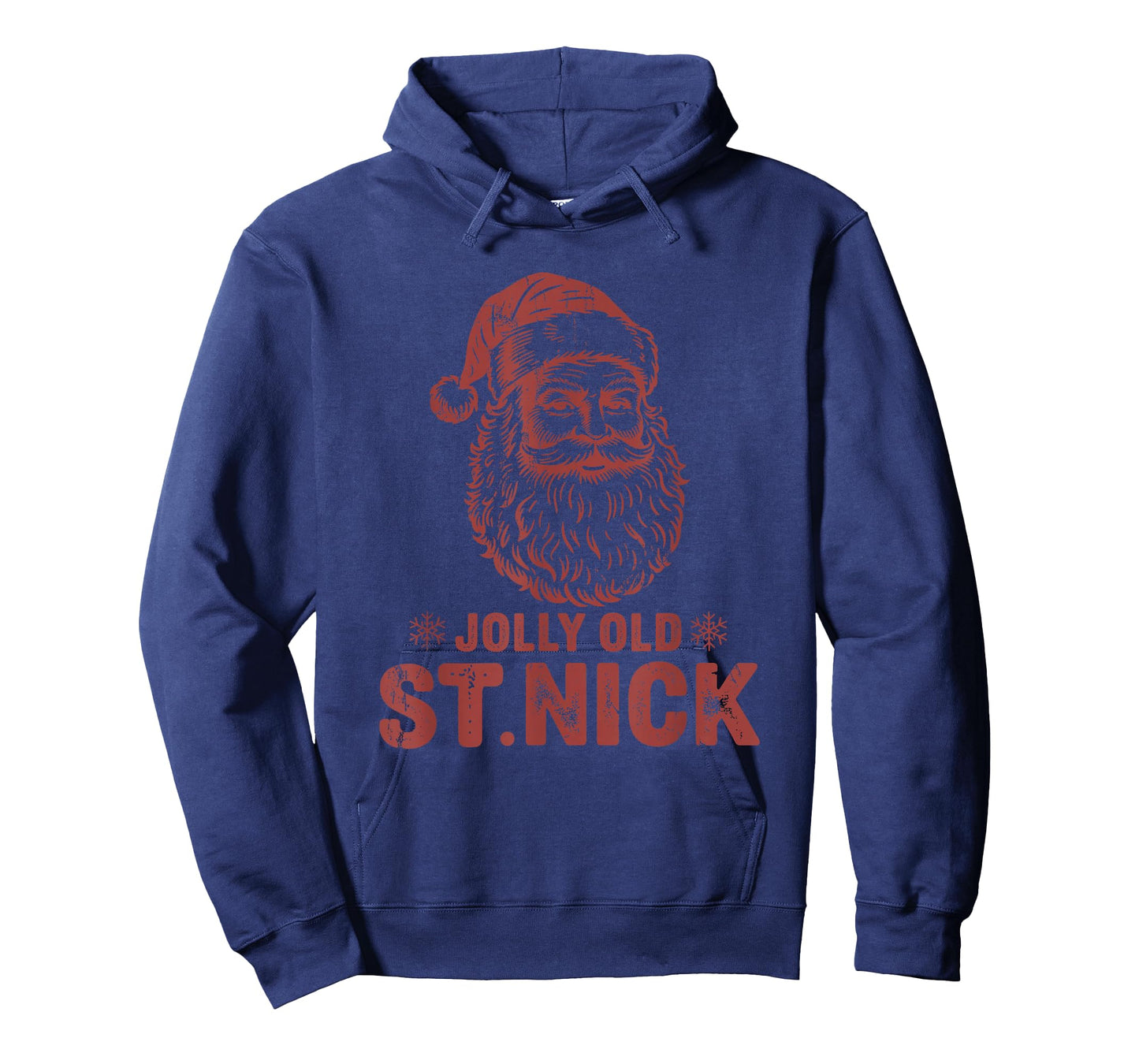 Jolly Old St Nick Santa Claus Vintage Christmas T-Shirt