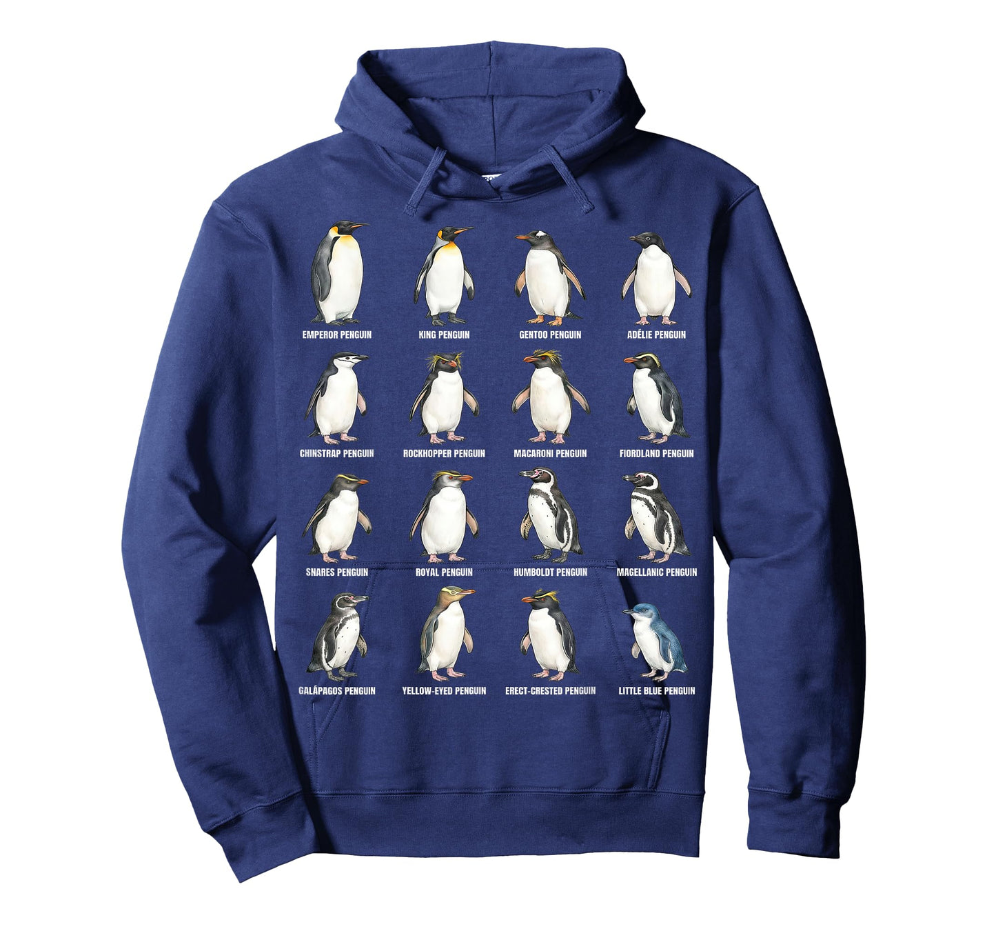 Types of Penguins – Penguin Species Identification Chart T-Shirt