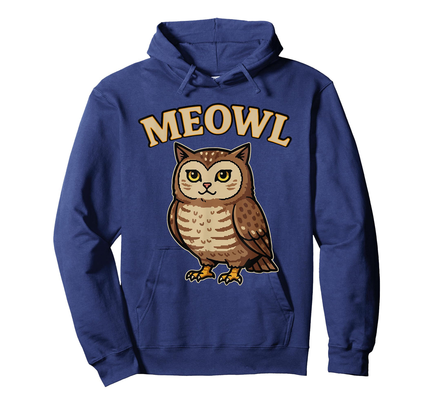 Meowl - Funny Meow Cat Owl Brainrot Meme Teen Kids Gaming T-Shirt