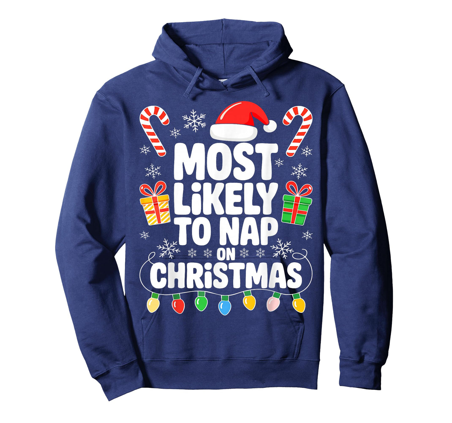 Most Likely to Nap On Christmas Shirt Family Matching Xmas T-Shirt