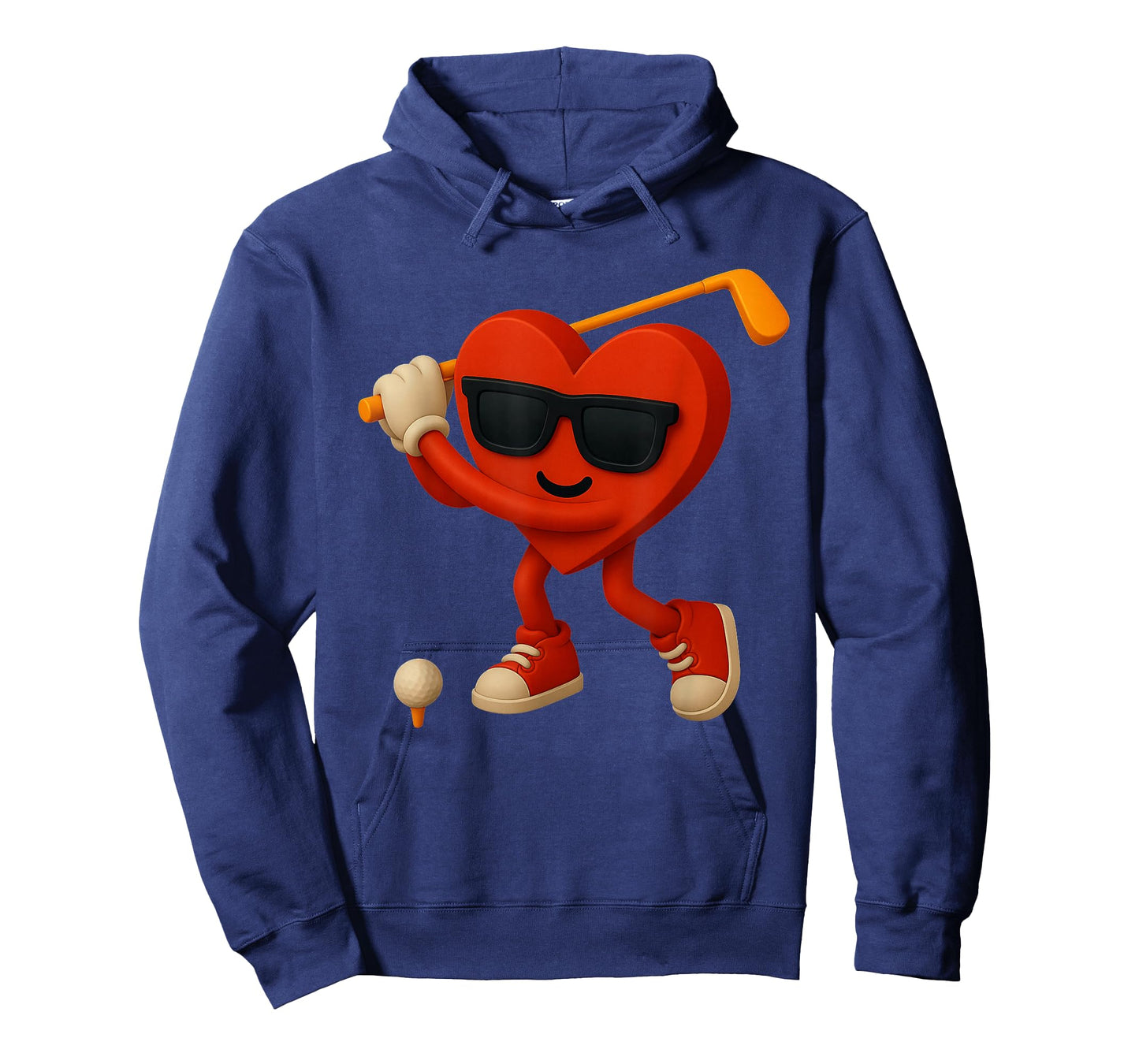 Golf Valentines Day Cute Heart Golfer Love Funny Boys Kids T-Shirt