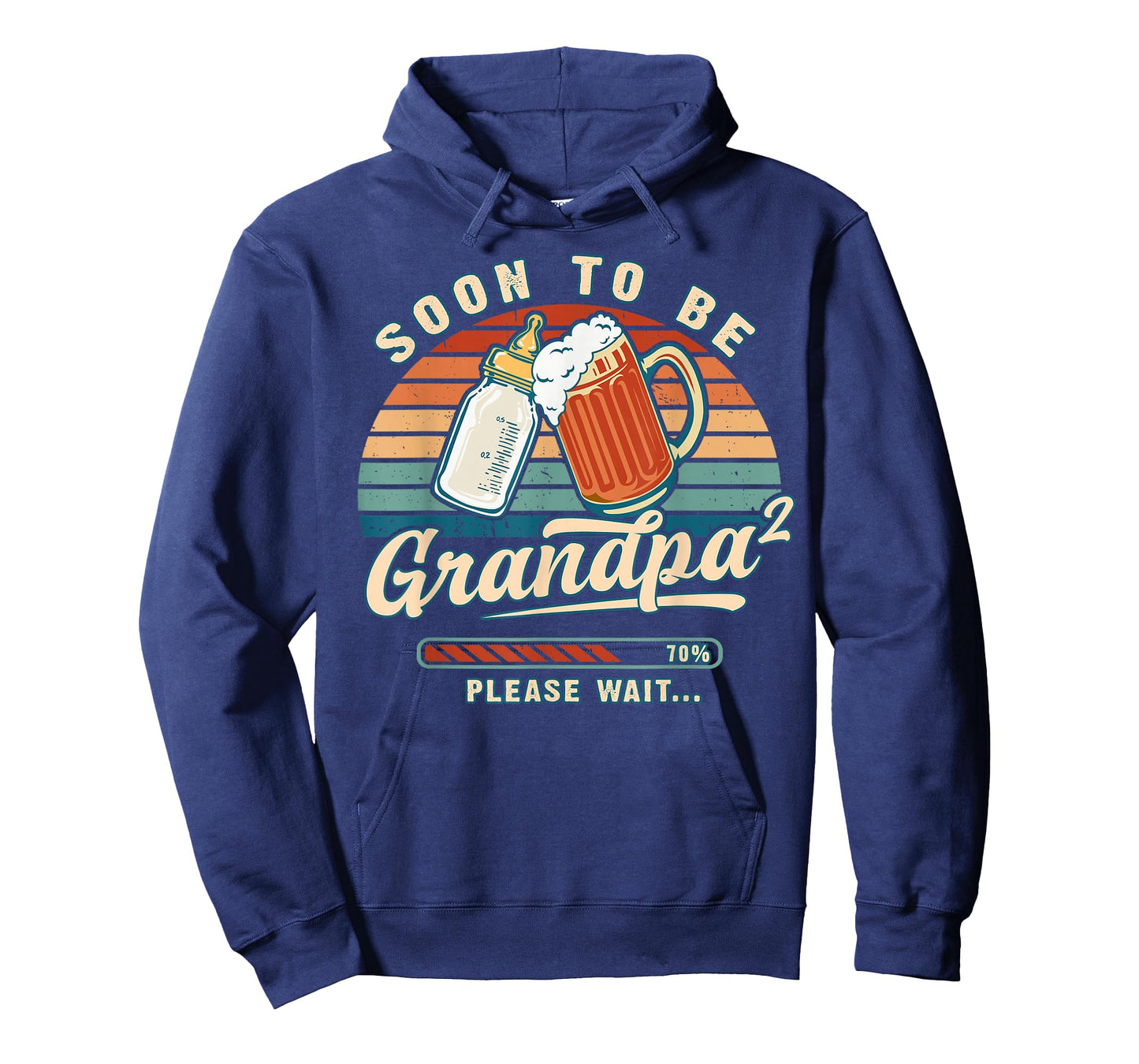Soon to Be Grandpa 2 Again Please Wait Baby Reveal T-Shirt