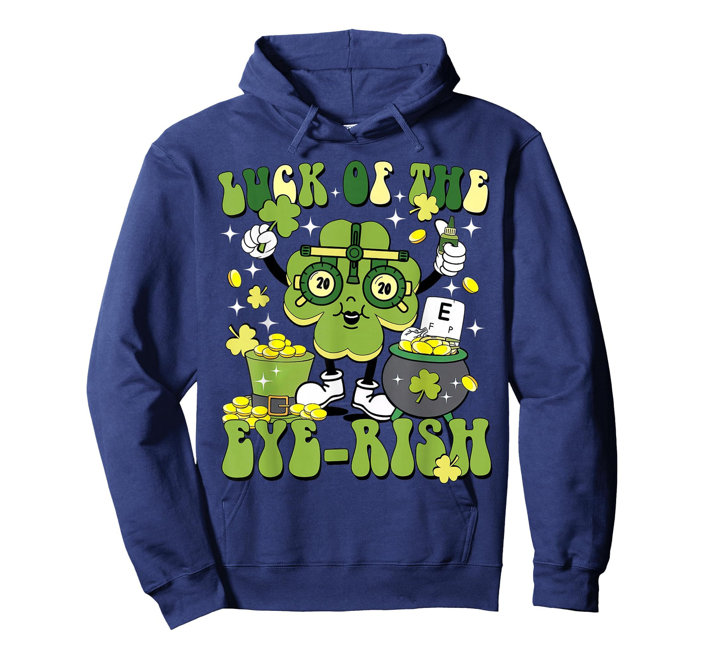 Luck of The Eye-rish Shamrock St Patrick's Day Eye Doctor T-Shirt
