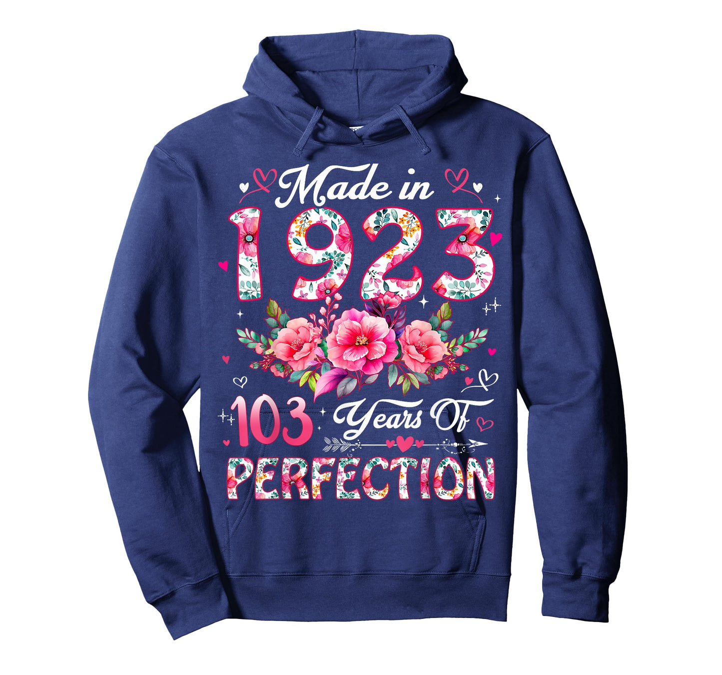 103 Year Old Made in 1923 Floral 103rd Birthday Women T-Shirt