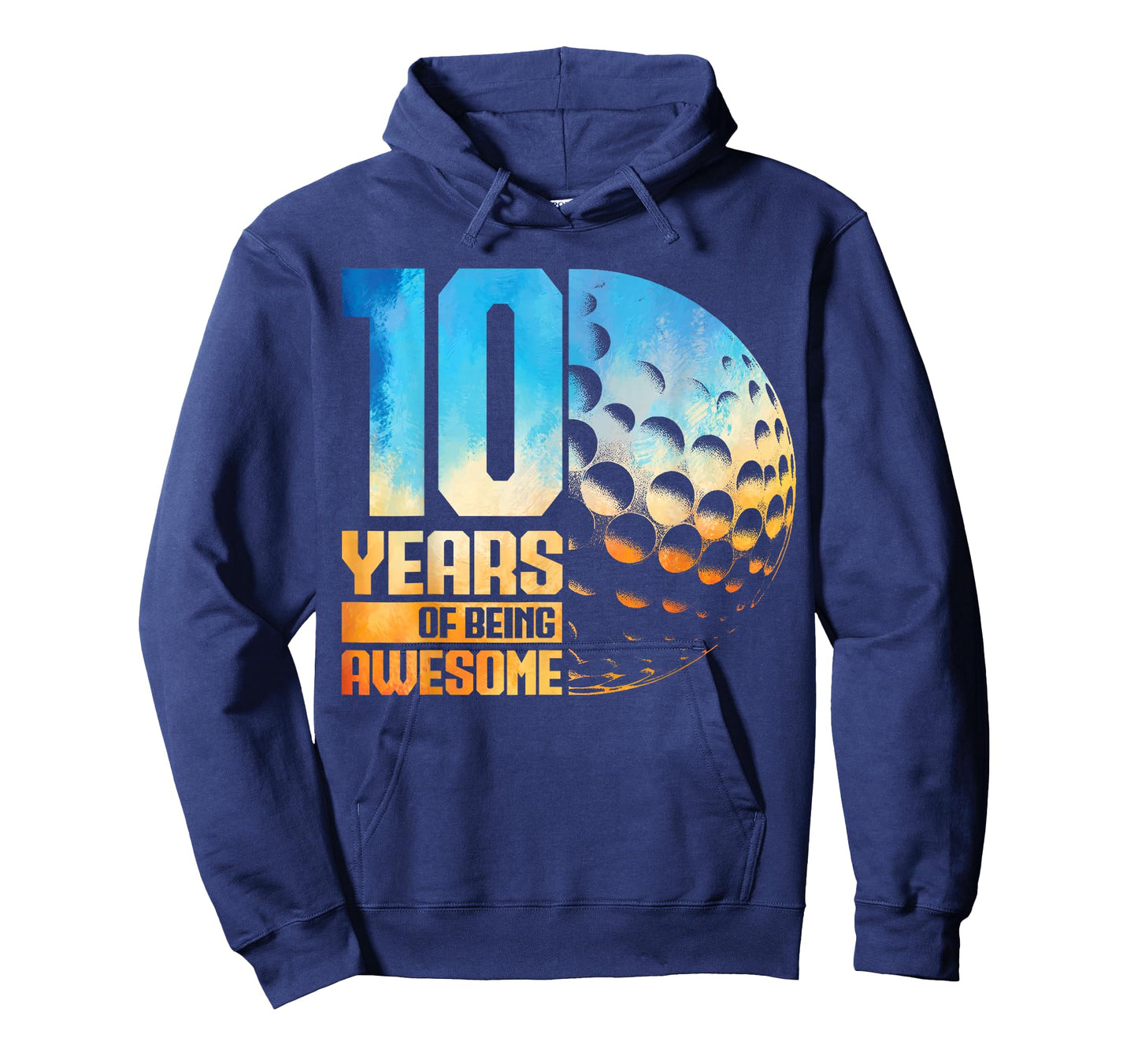 10th Birthday Boys Golf Player Golf 10 Years Old T-Shirt