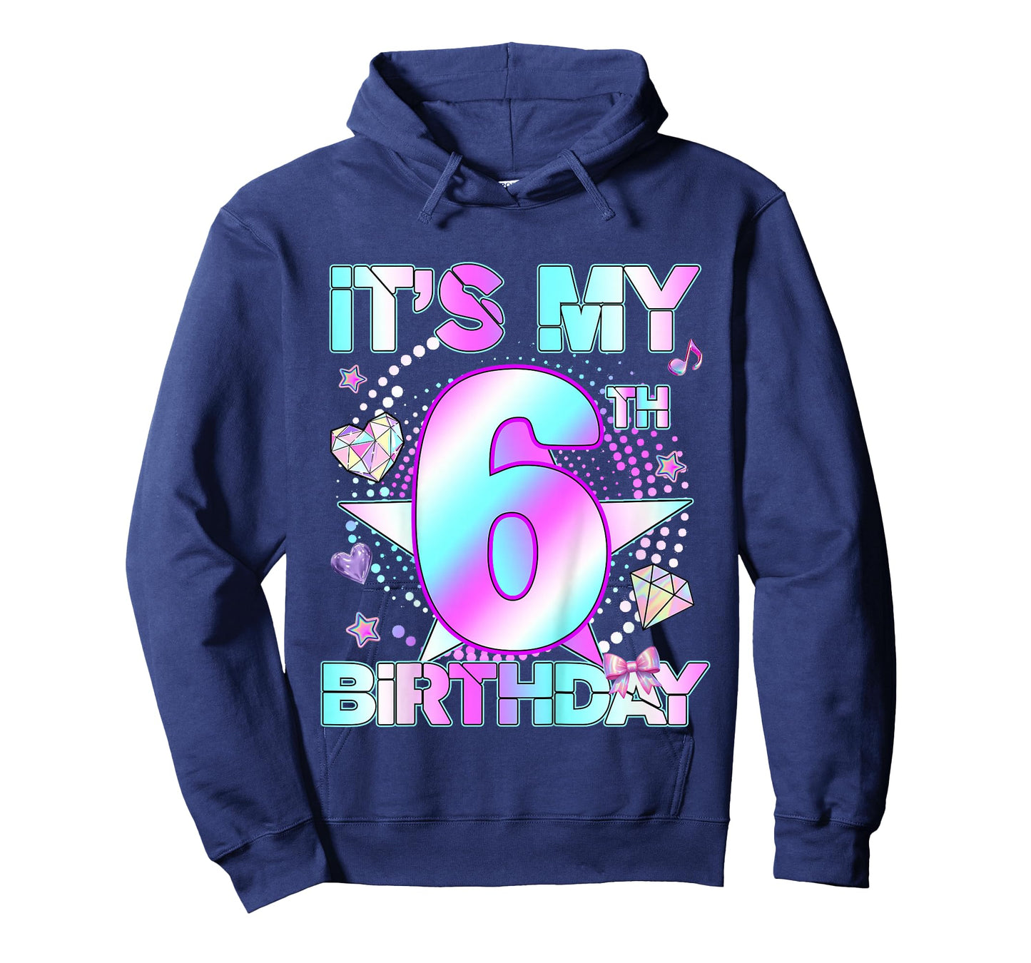 6 Years Old Birthday Kpop Kids Toddler 6th Birthday Girl T-Shirt