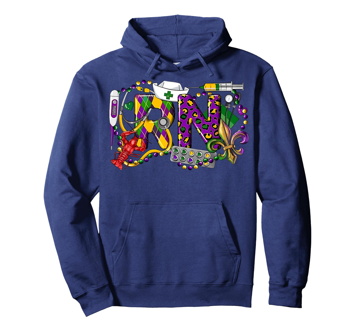 Mardi Gras RN Nurse New Orleans Nursing Festival Party T-Shirt