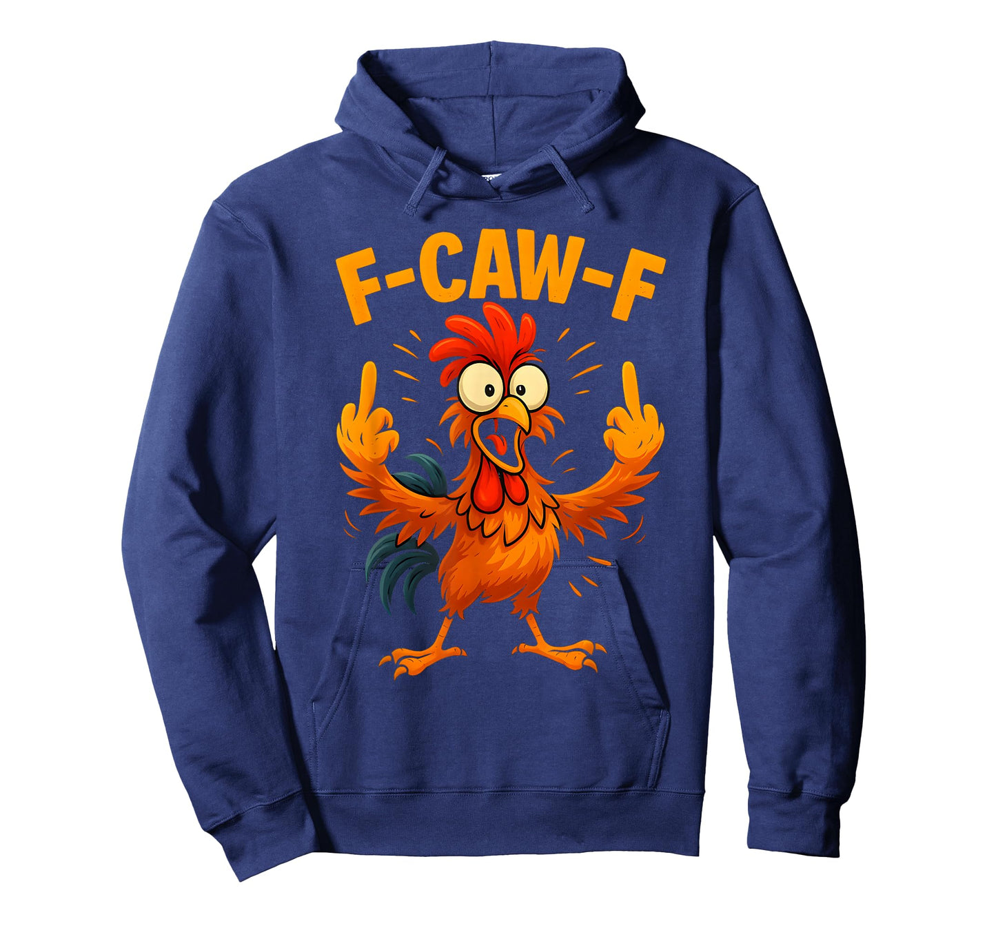 F Caw F Rooster Funny Sarcastic Chicken Middle Finger Meme T-Shirt