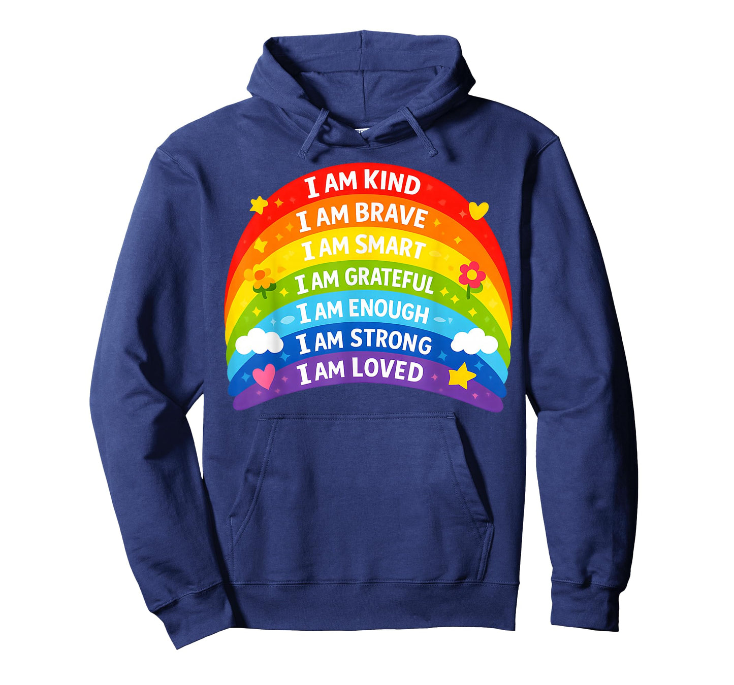 Positive Affirmations Rainbow for Kids T-Shirt