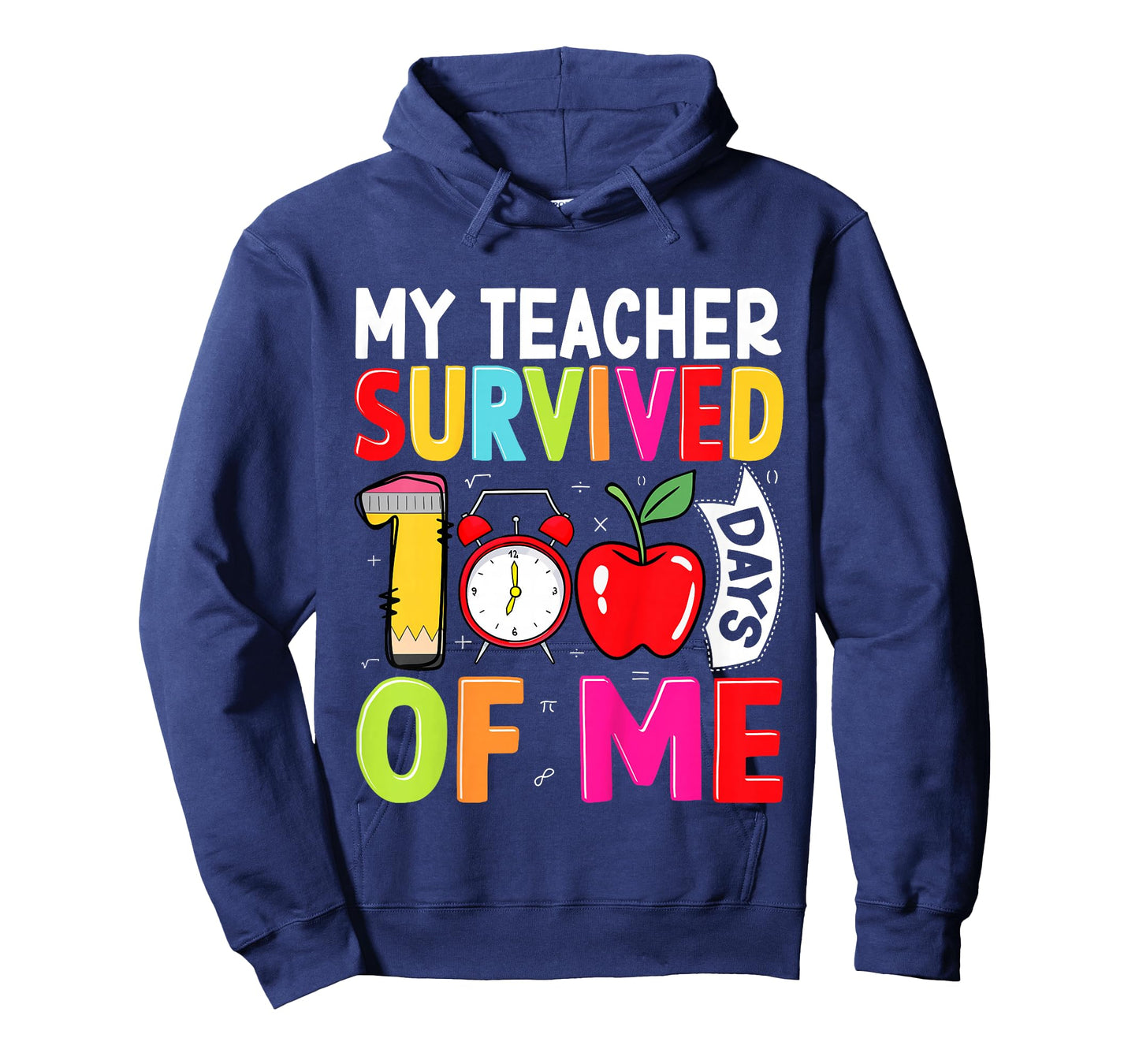 100th Day of School My Teacher Survived 100 Days of Me Boys T-Shirt