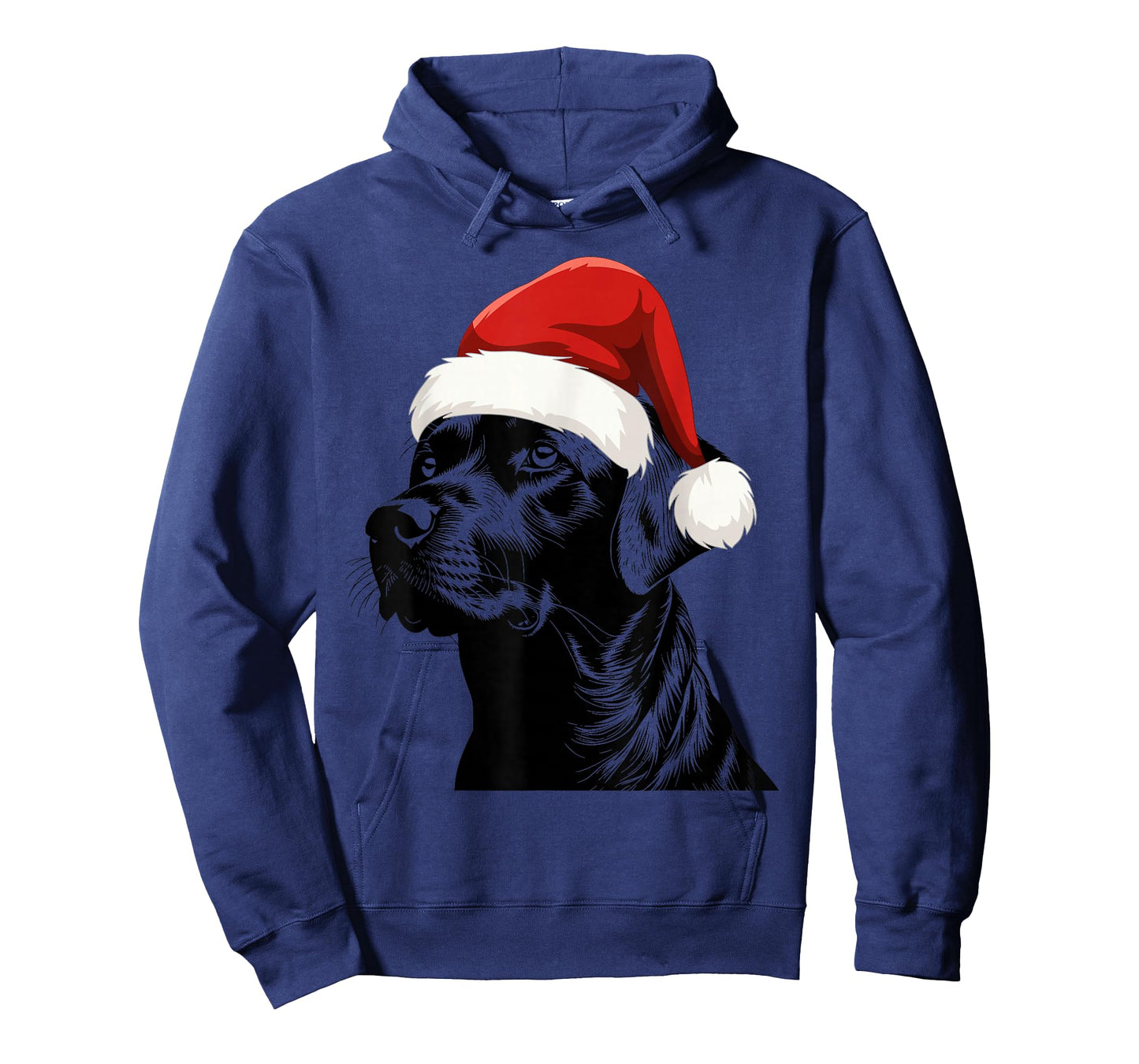 Black Lab Labrador Santa Hat Christmas Holiday Pet Lover T-Shirt