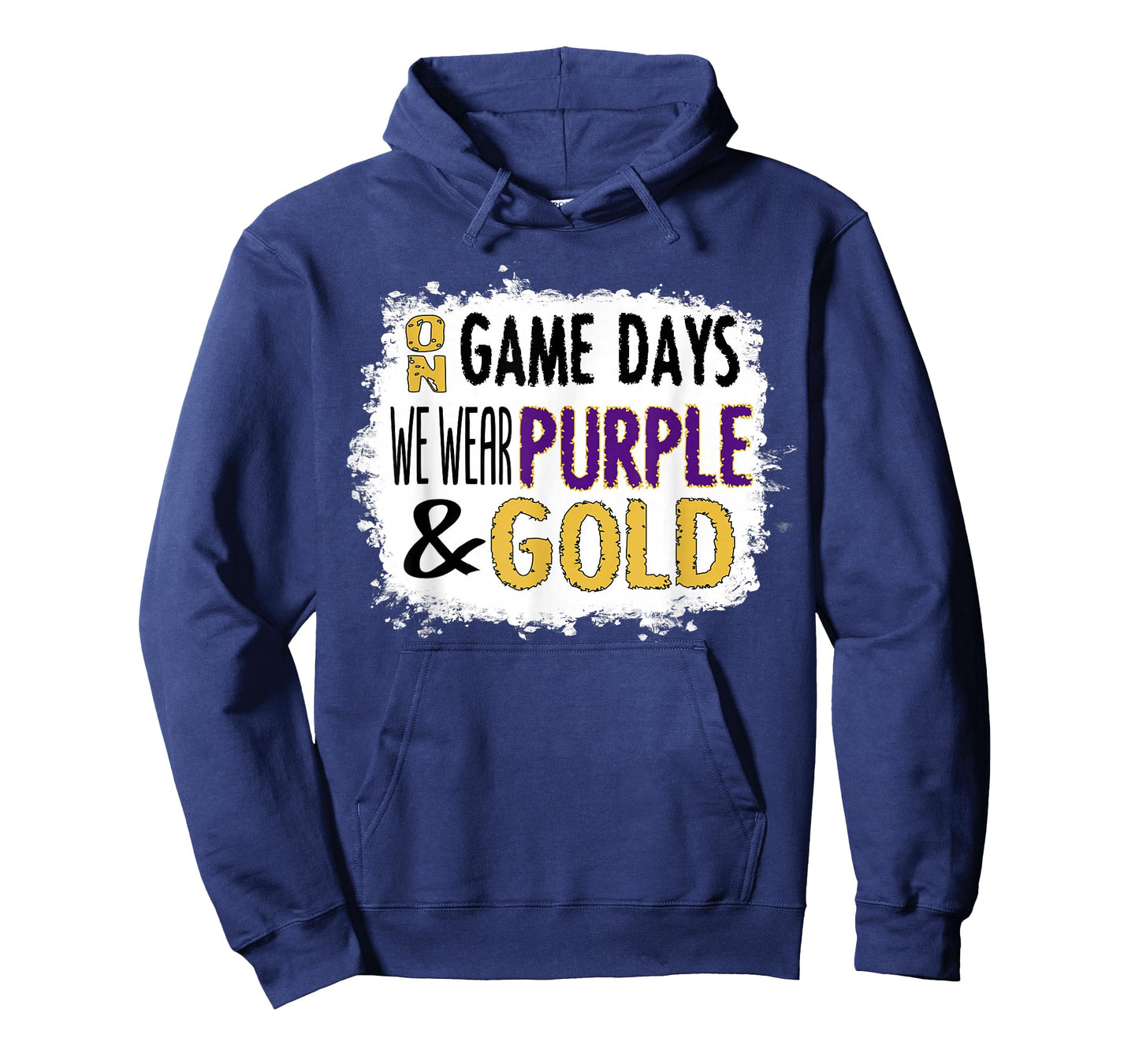 Retro Purple and Gold School or College Sport Game Day Group T-Shirt